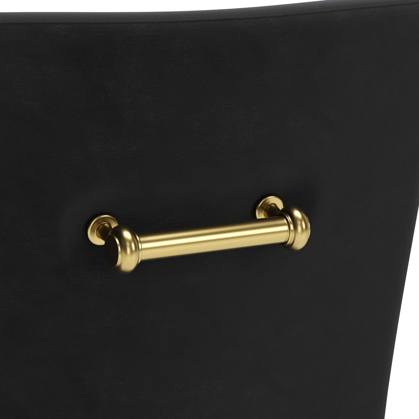 Maxine Dining Chair Black & Gold (Set of 1)