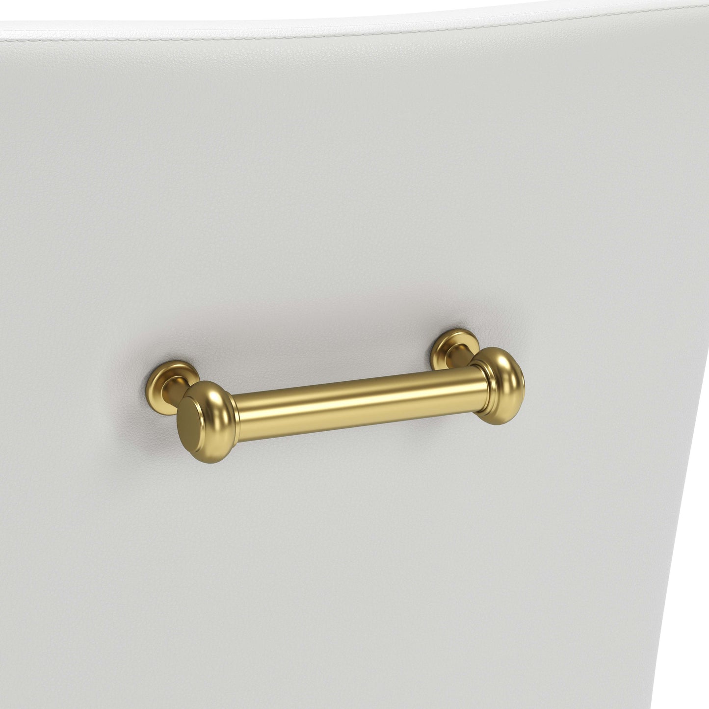 Maxine Dining Chair White & Gold (Set of 1)