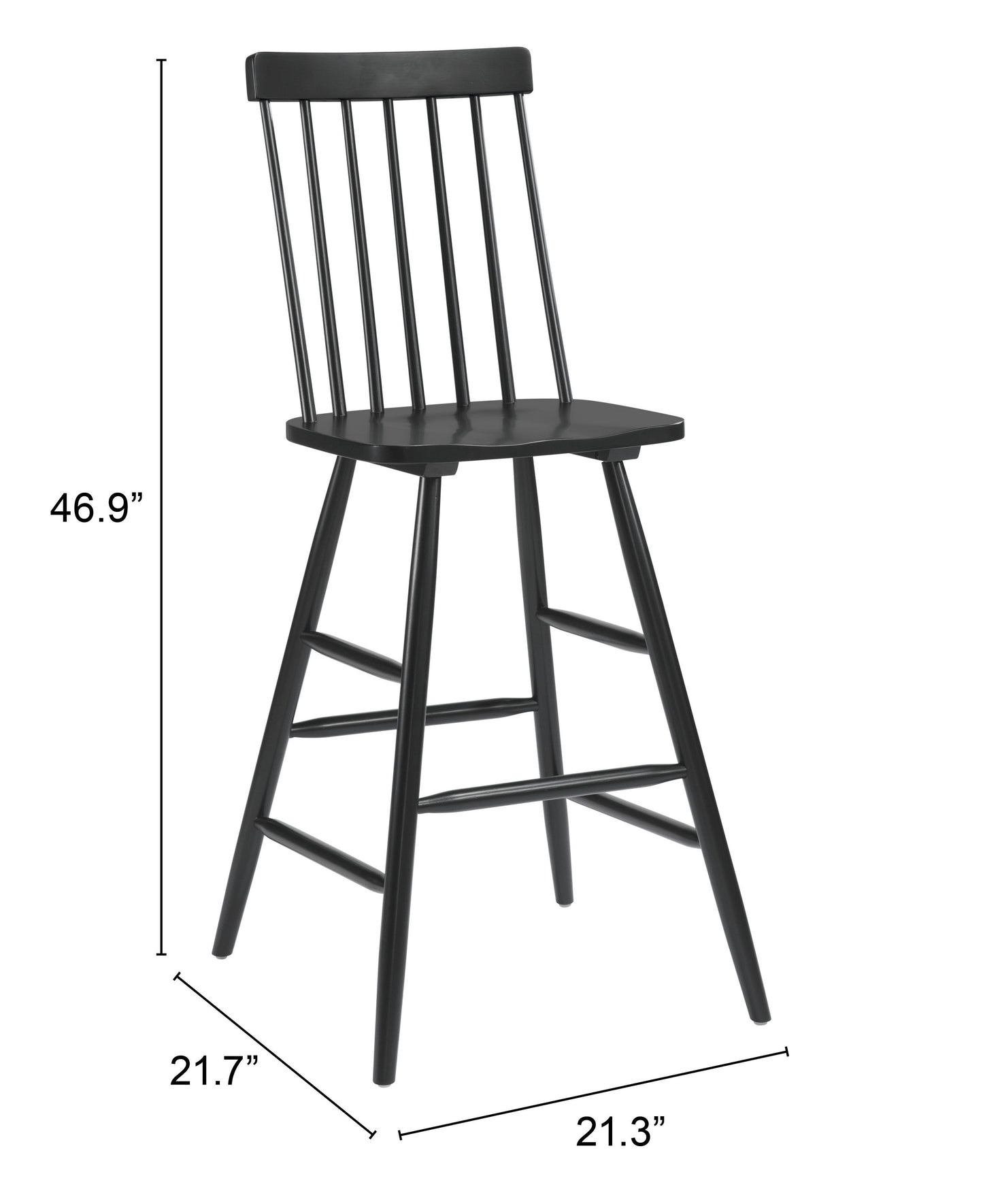Ashley Barstool Black (Set of 2)