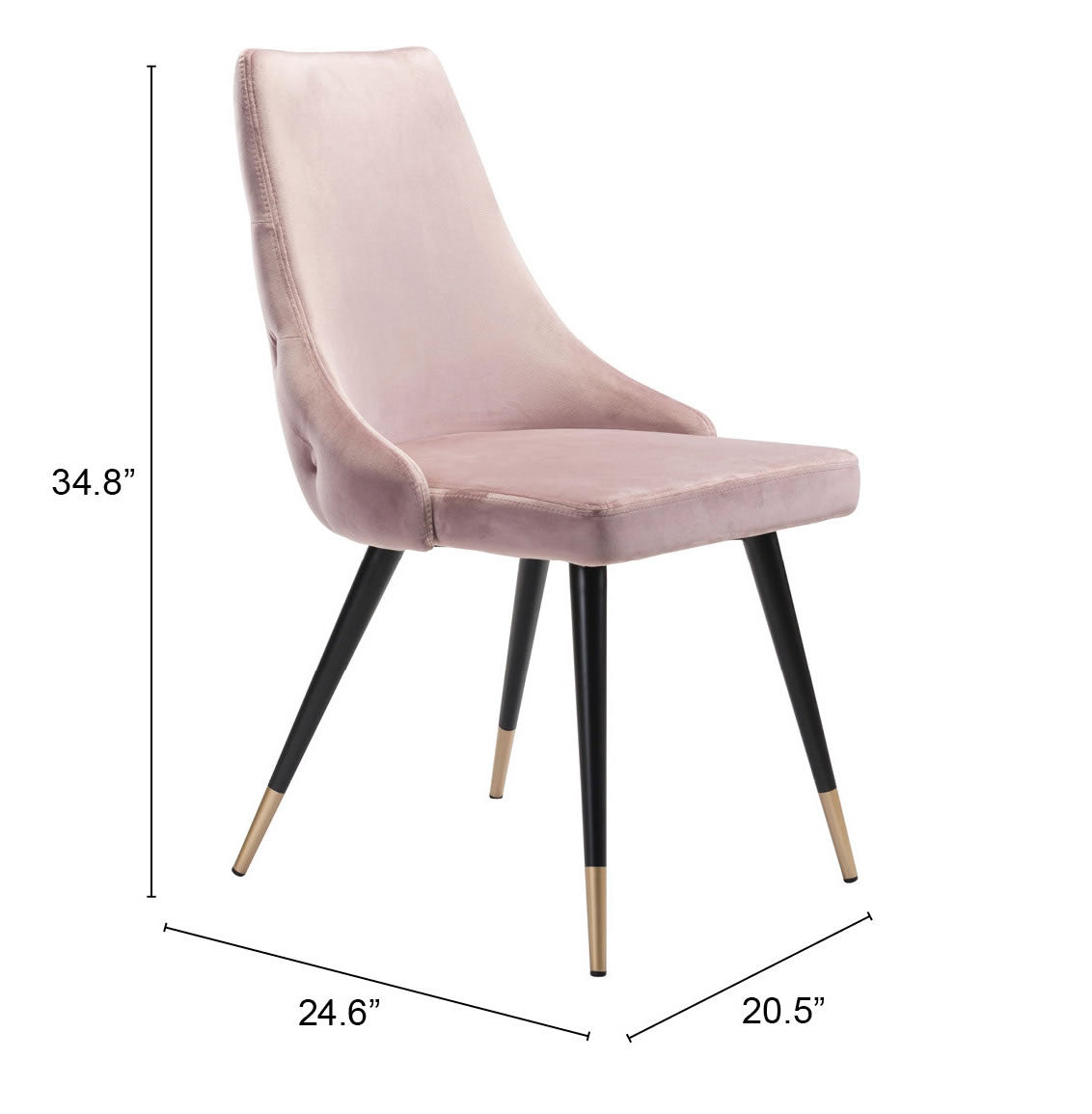 Piccolo Dining Chair Pink (Set of 2)