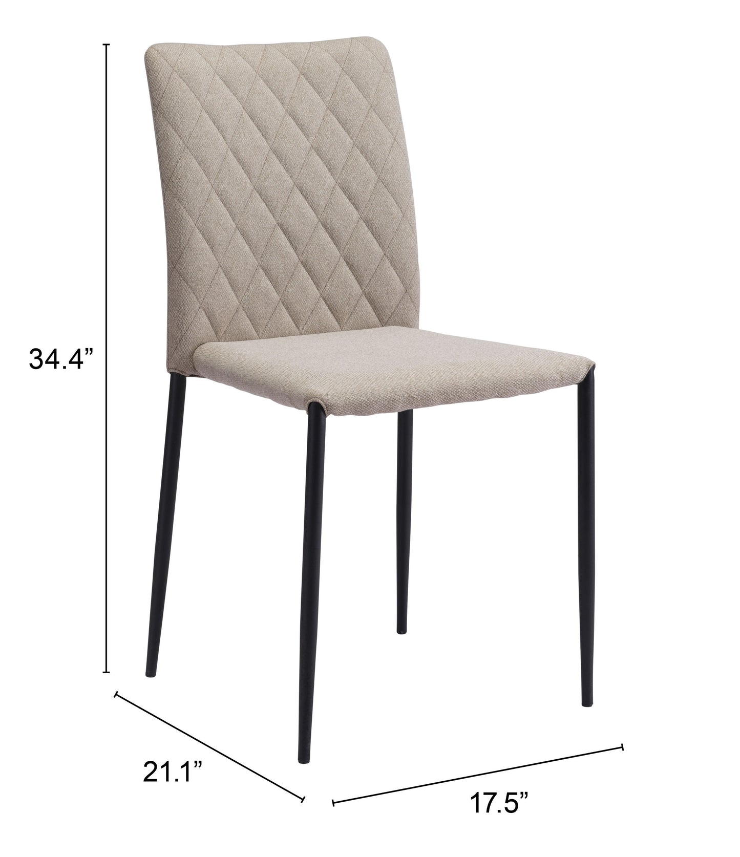 Harve Dining Chair Beige (Set of 2)