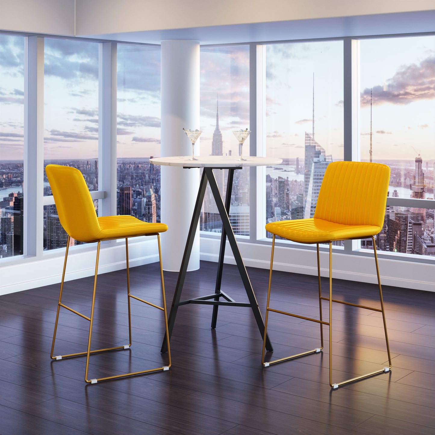 Mode Barstool Yellow (Set of 2)