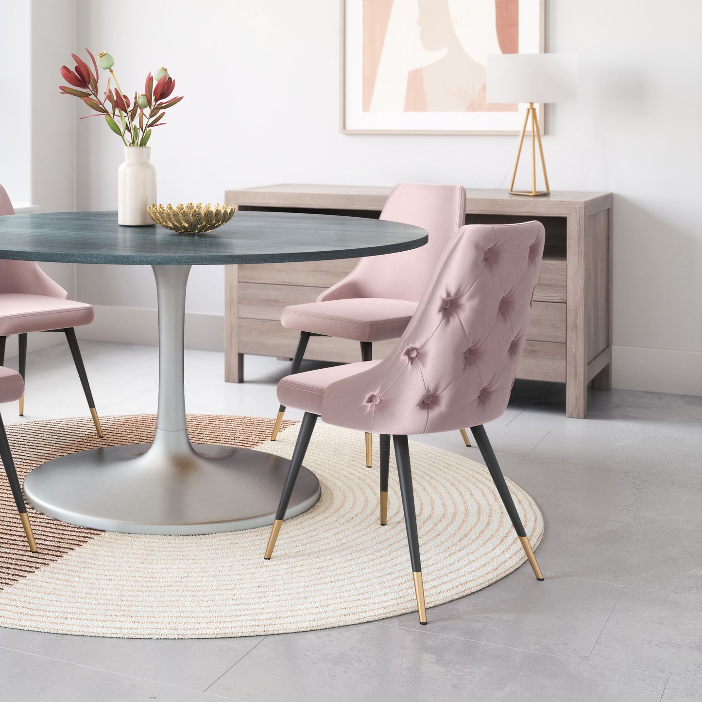 Piccolo Dining Chair Pink (Set of 2)