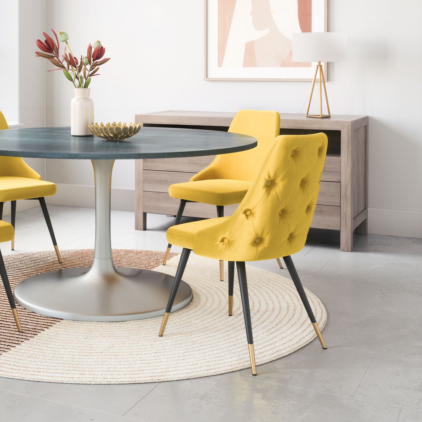 Piccolo Dining Chair Yellow (Set of 2)