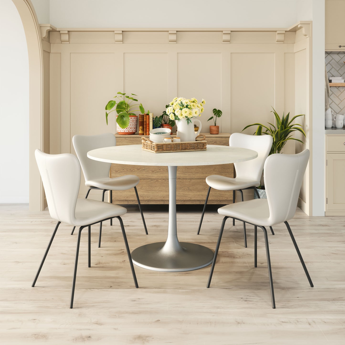 Torlo Dining Chair White (Set of 2)