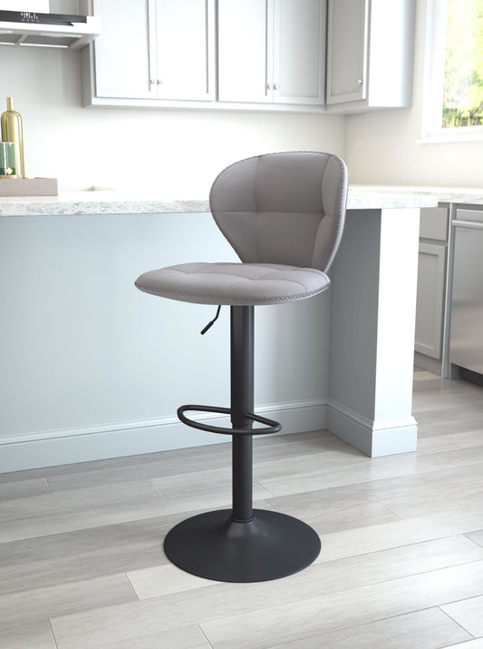 Salem Barstool Gray (Set of 1)