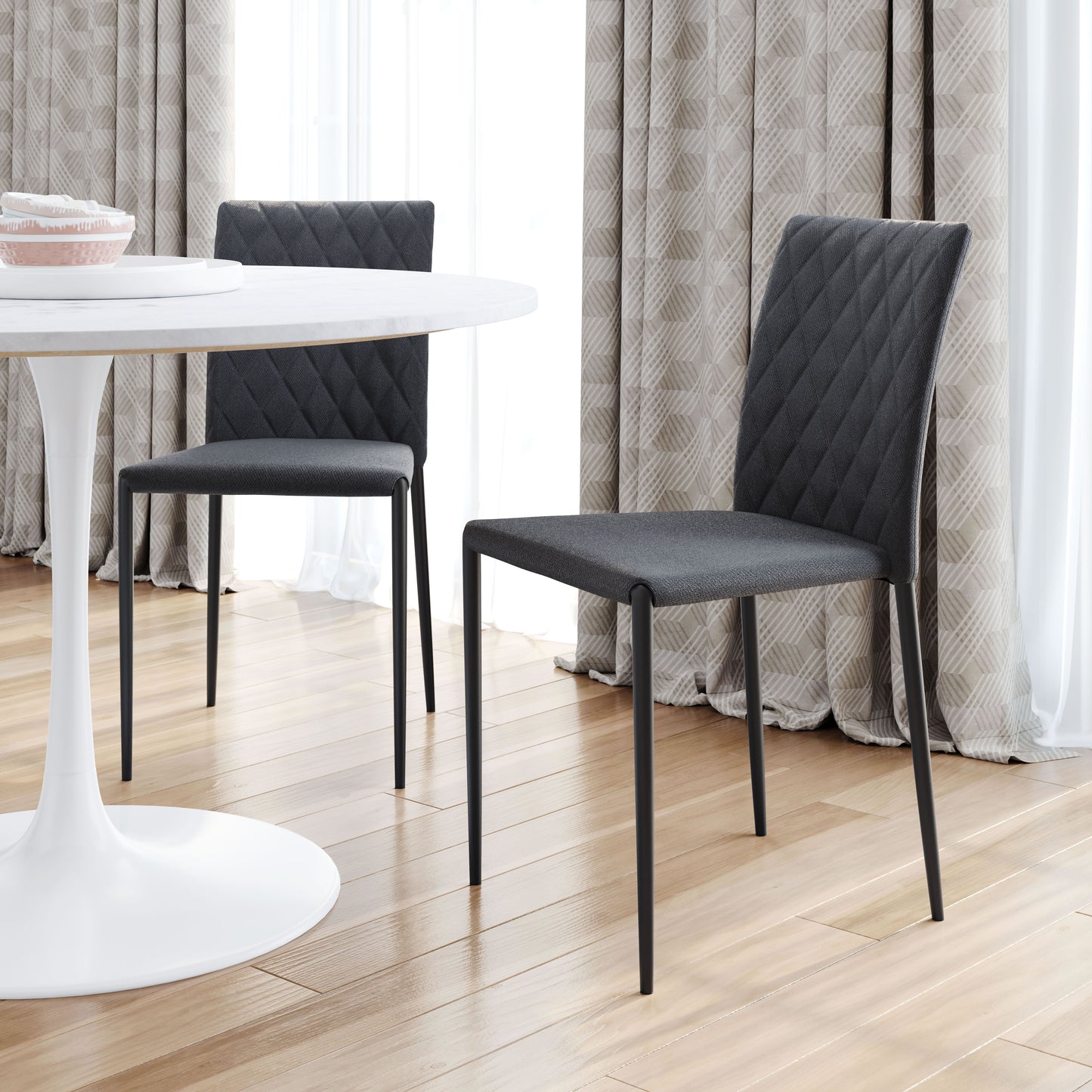 Harve Dining Chair Gray (Set of 2)