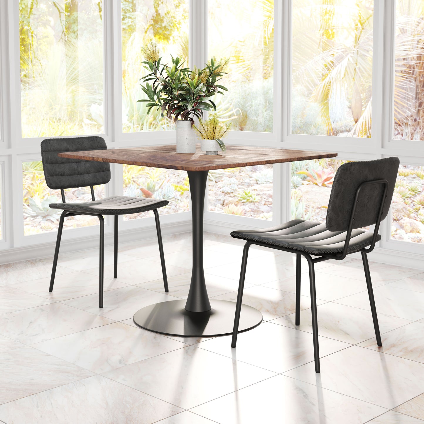 Boston Dining Chair Vintage Black (Set of 2)