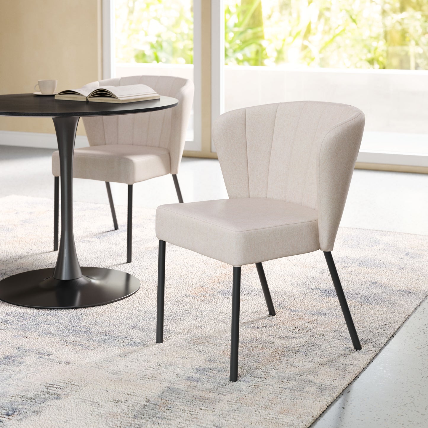 Aimee Dining Chair Cream (Set of 2)