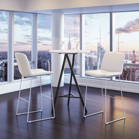 Mode Barstool White (Set of 2)