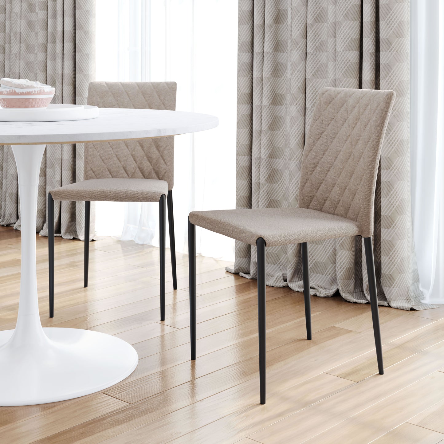 Harve Dining Chair Beige (Set of 2)