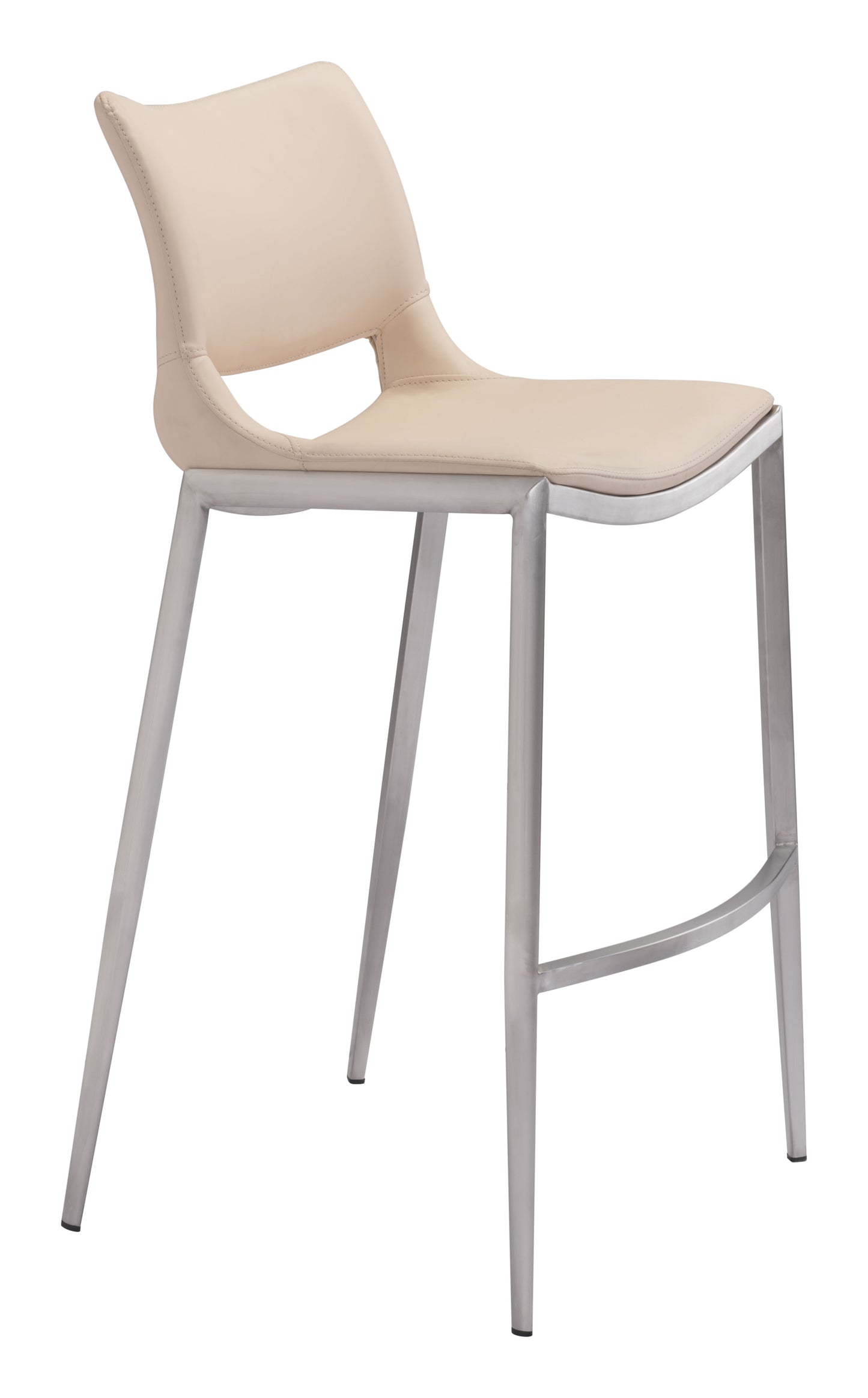 Ace Barstool Light Pink & Silver (Set of 2)