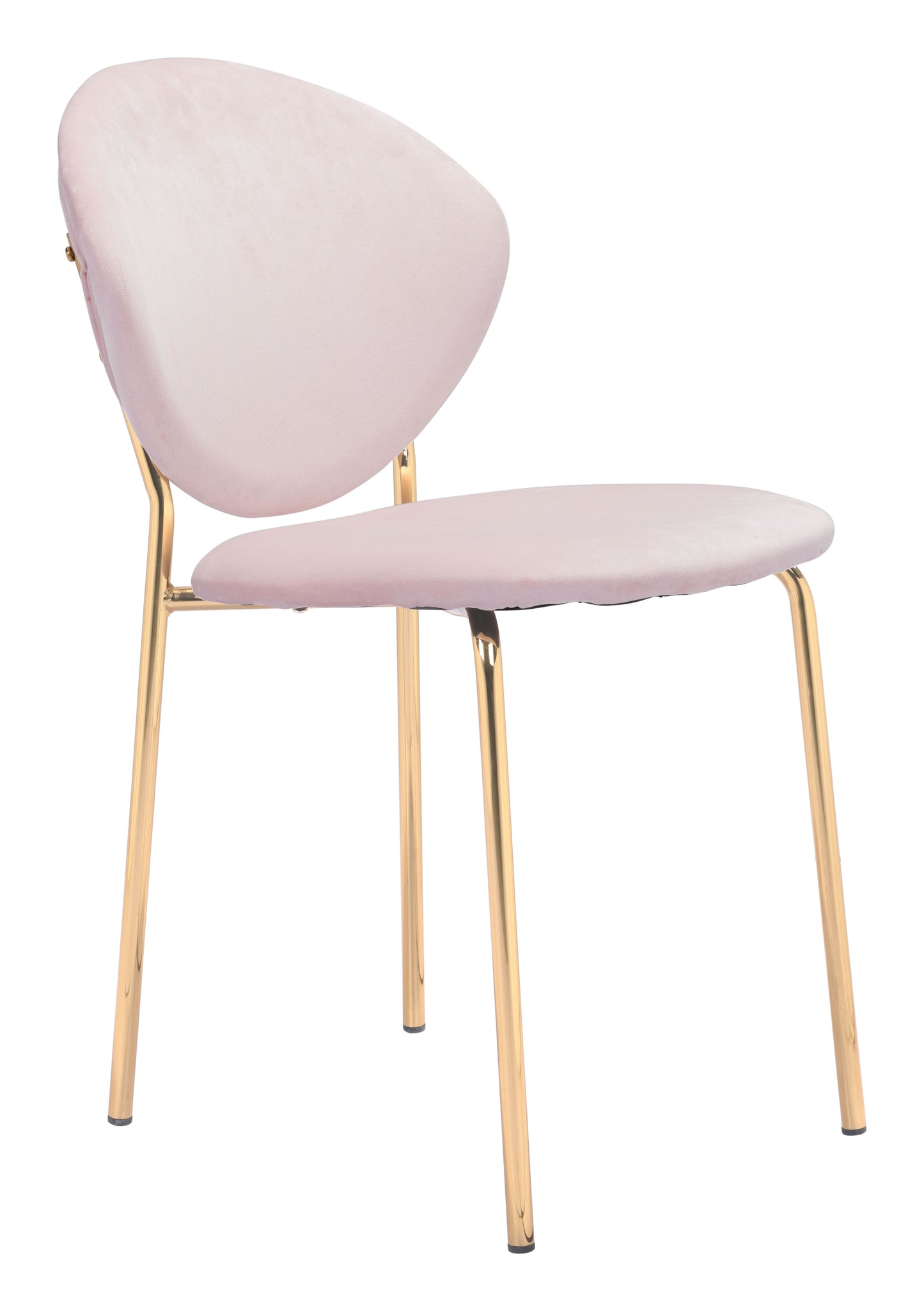 Clyde Dining Chair Pink & Gold (Set of 2)