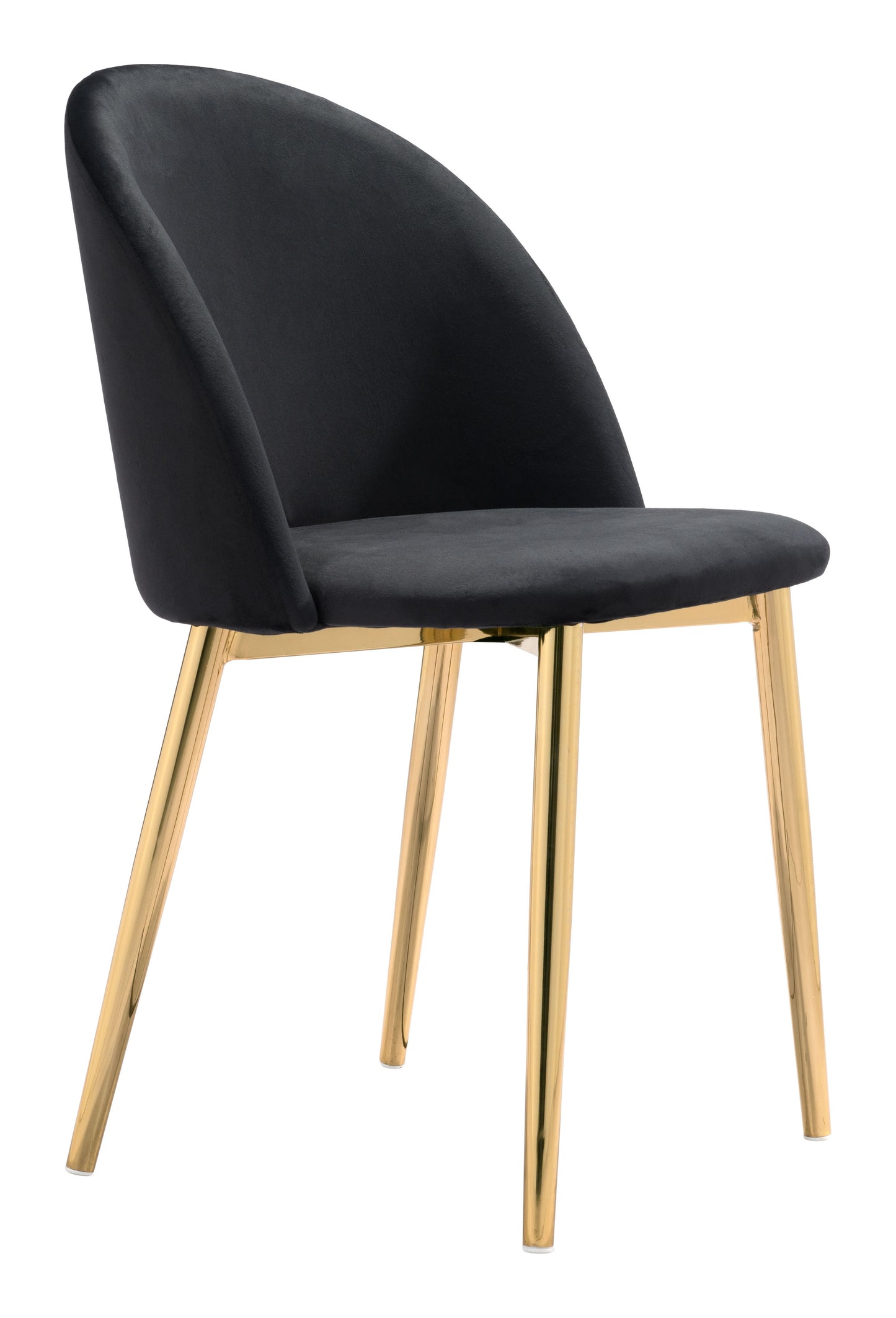 Cozy Dining Chair Black & Gold (Set of 2)