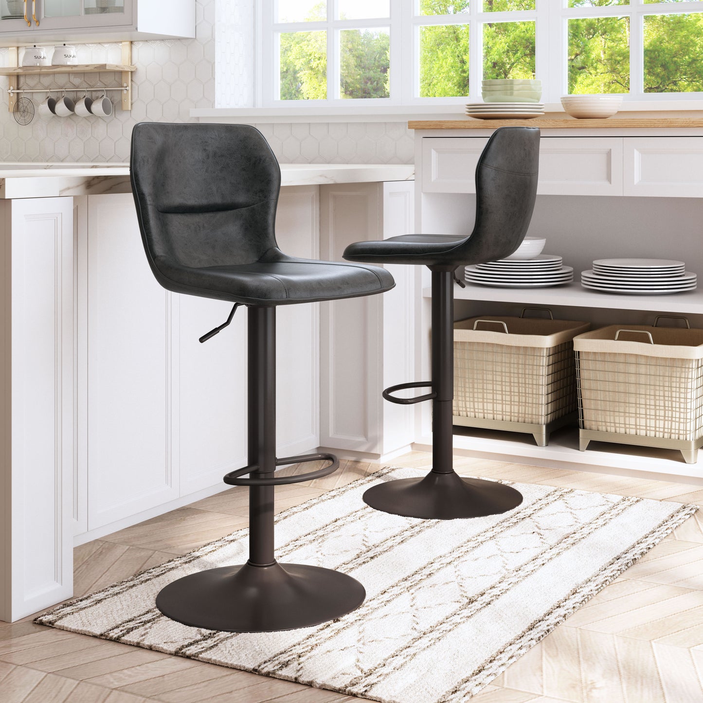Vital Barstool Vintage Black & Dark Bronze (Set of 1)