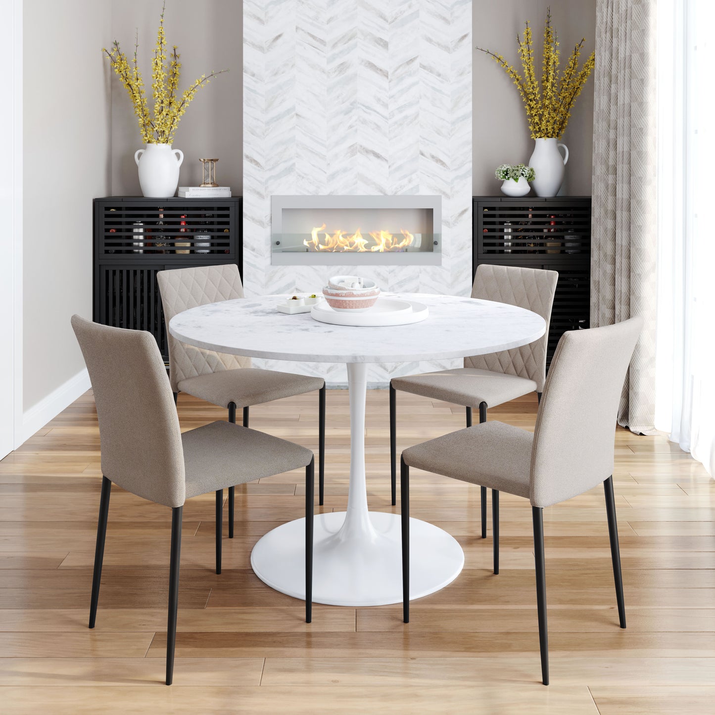 Harve Dining Chair Beige (Set of 2)