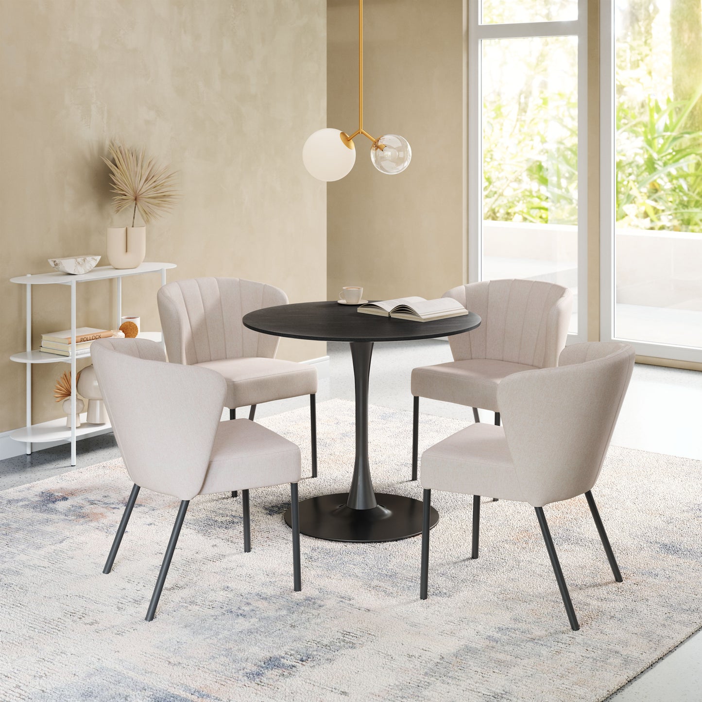 Aimee Dining Chair Cream (Set of 2)