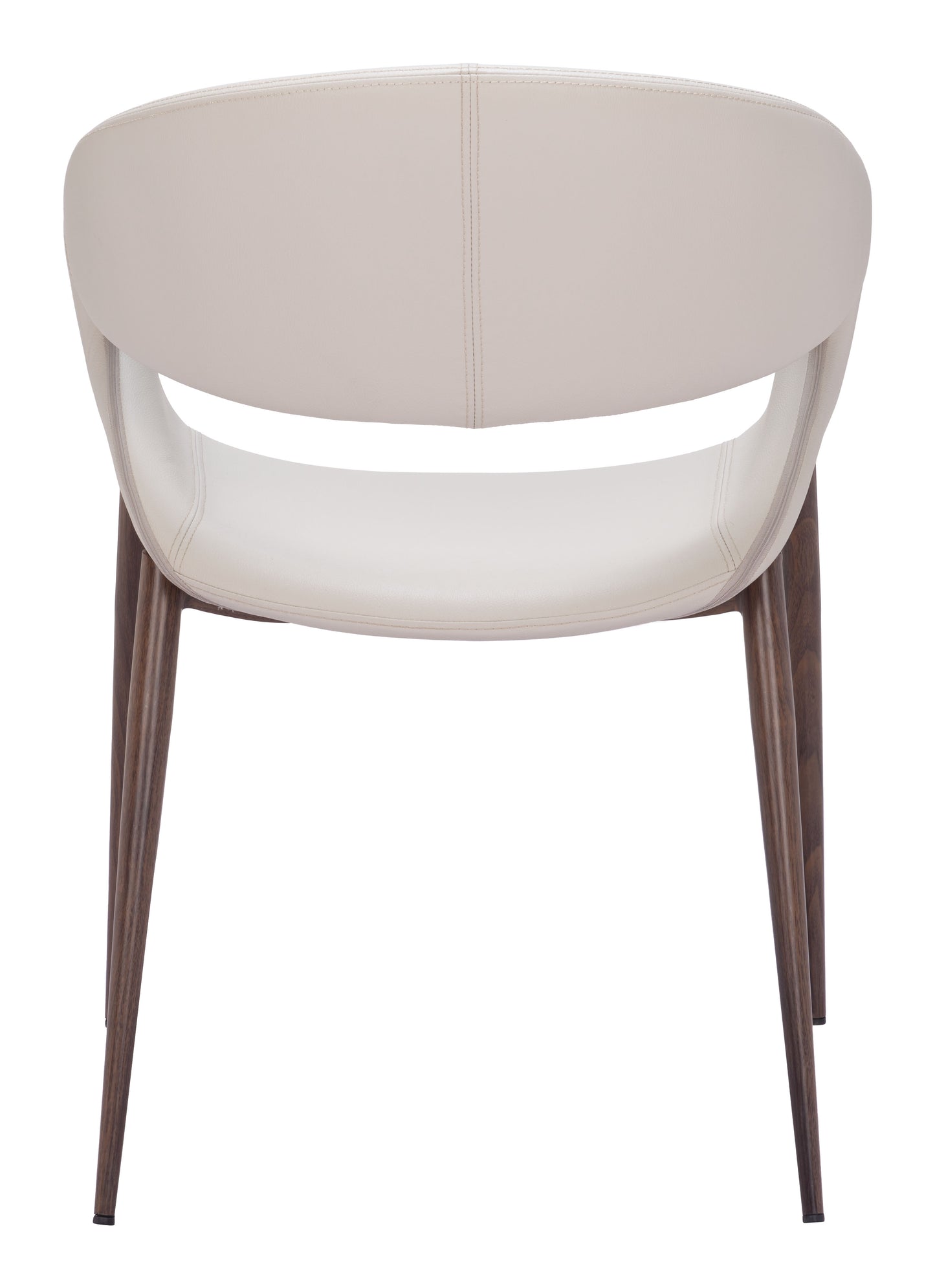 Limay Dining Chair Beige & Walnut (Set of 2)