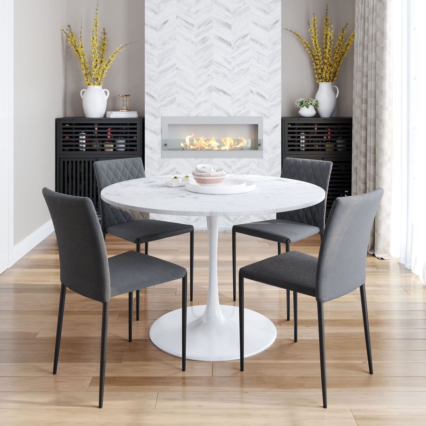 Harve Dining Chair Gray (Set of 2)