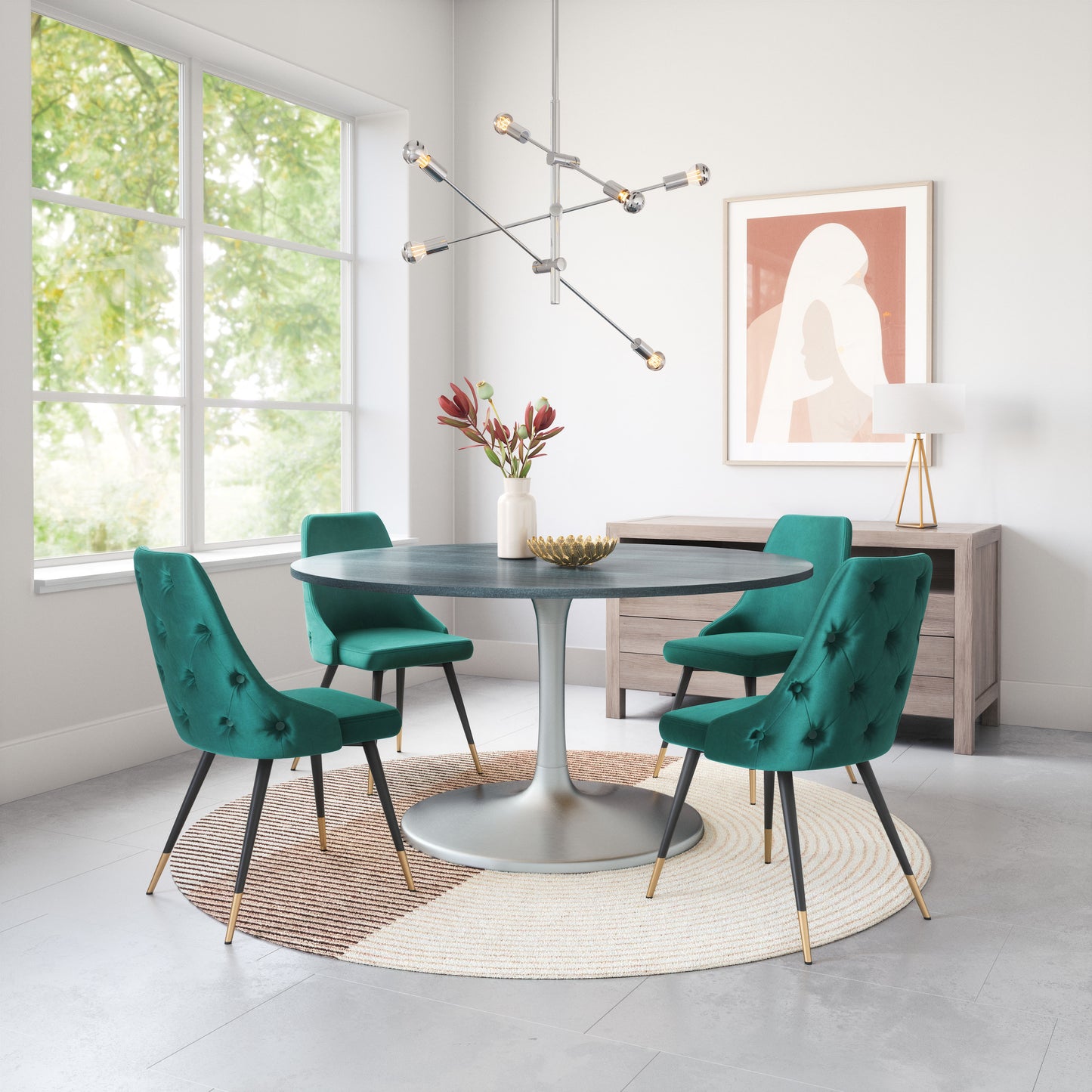 Piccolo Dining Chair Green (Set of 2)