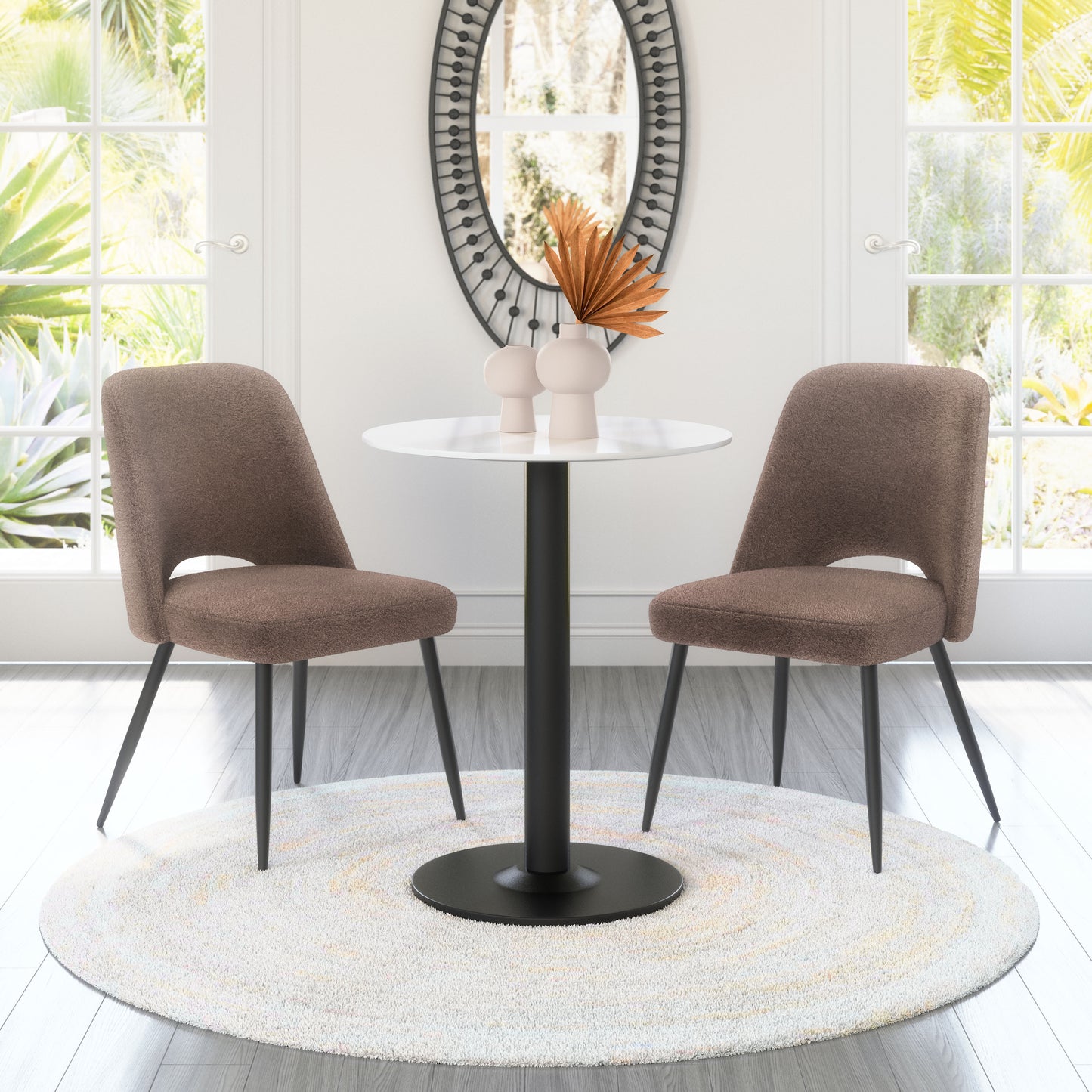 Teddy Dining Chair Brown (Set of 2)