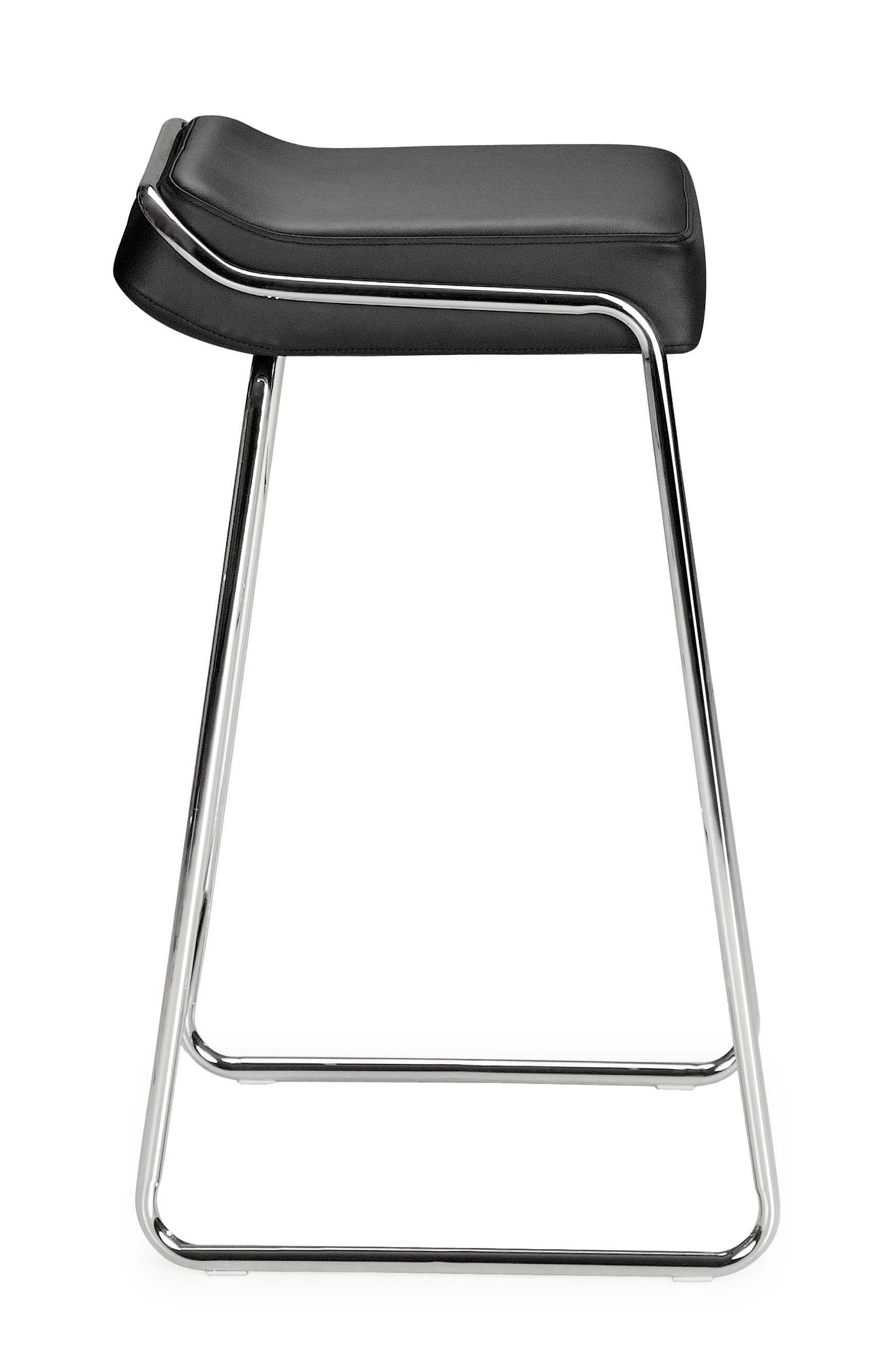 Wedge Barstool Black (Set of 2)