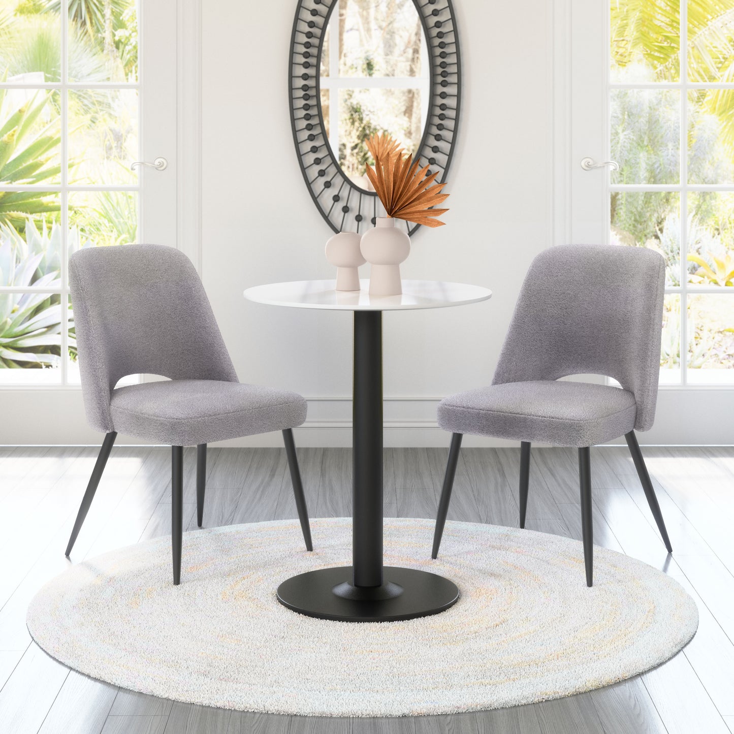 Teddy Dining Chair Gray (Set of 2)