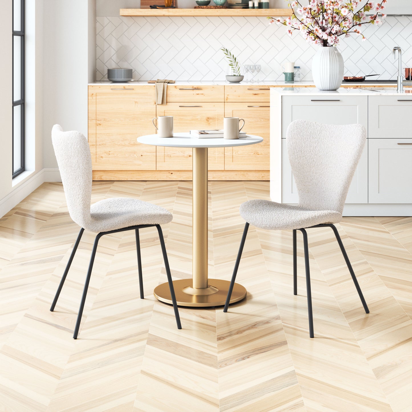 Thibideaux Dining Chair Ivory (Set of 2)