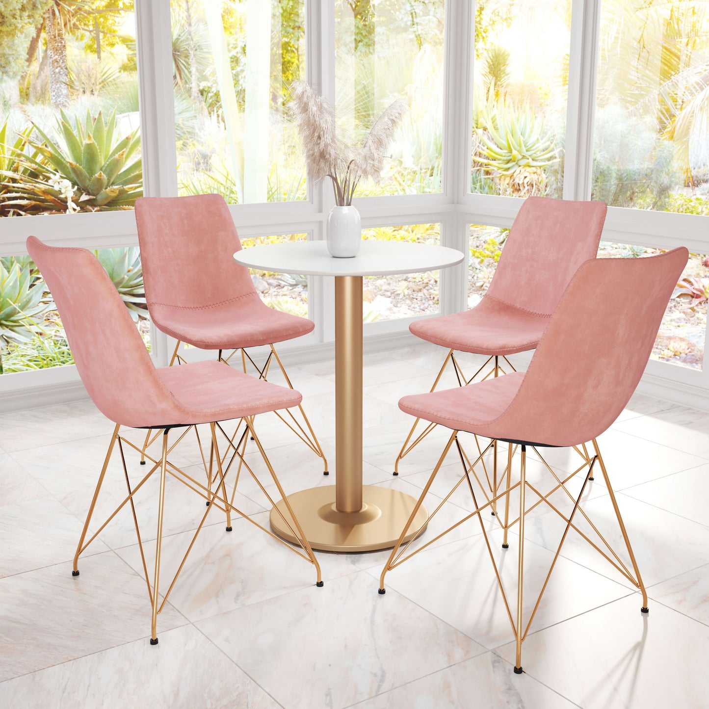 Parker Dining Chair Pink (Set of 4)