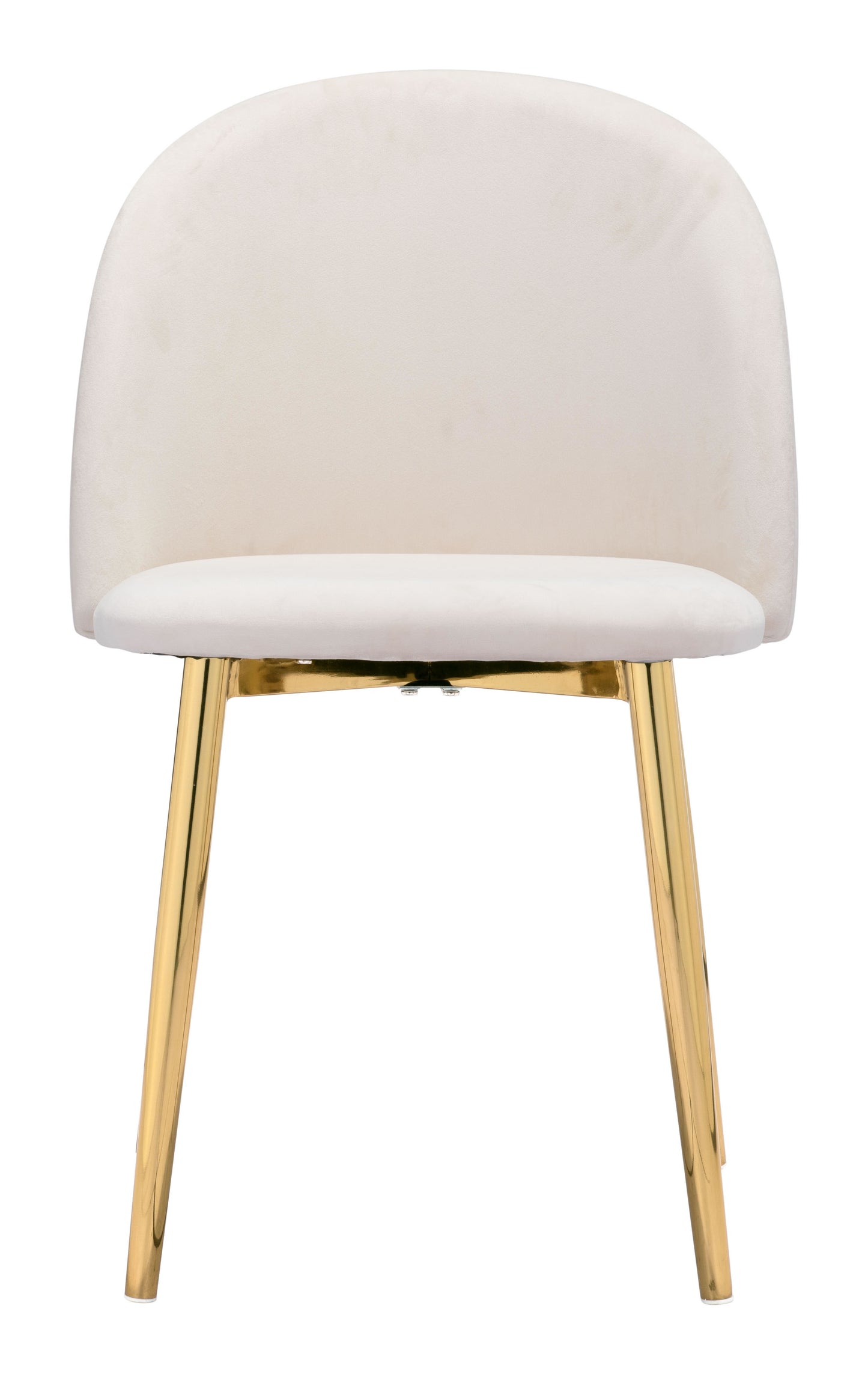 Cozy Dining Chair Cream & Gold (Set of 2)