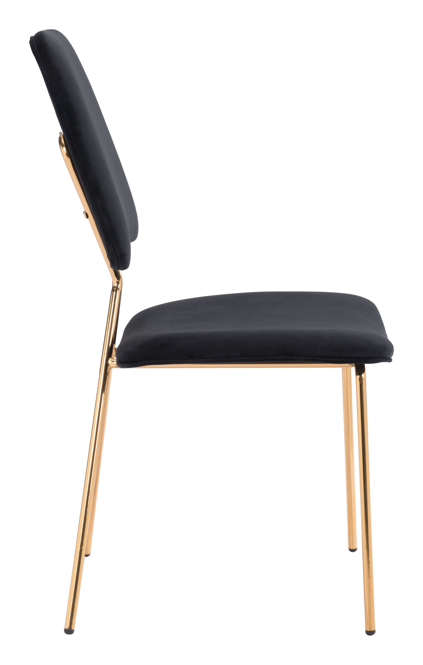 Chloe Dining Chair Black & Gold (Set of 2)