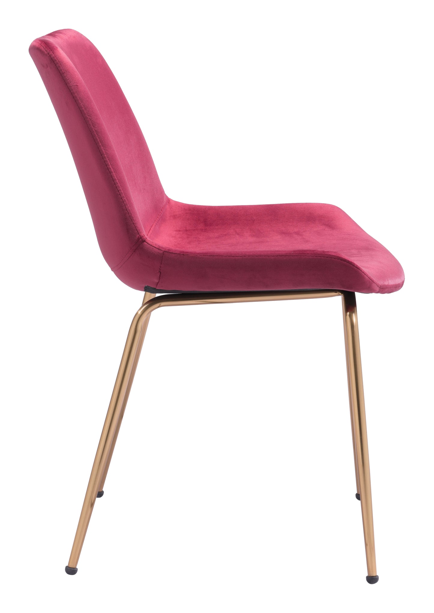 Tony Dining Chair Red & Gold (Set of 2)
