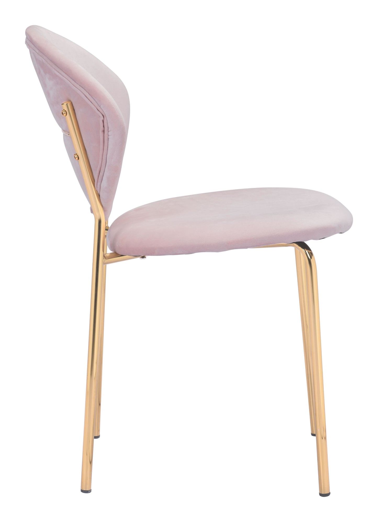 Clyde Dining Chair Pink & Gold (Set of 2)