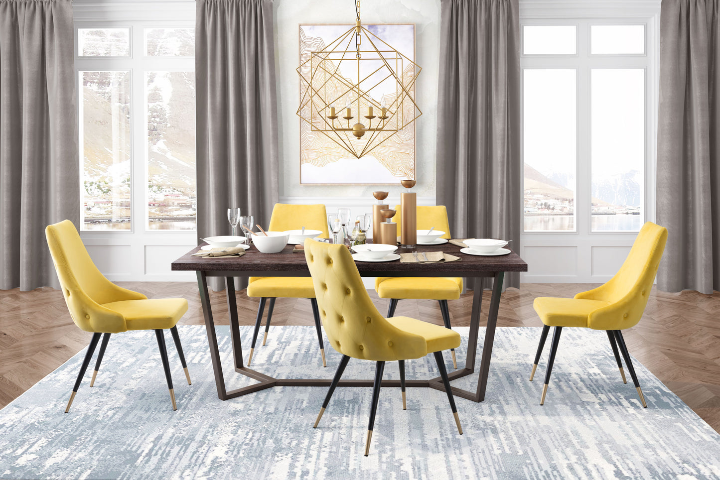 Piccolo Dining Chair Yellow (Set of 2)