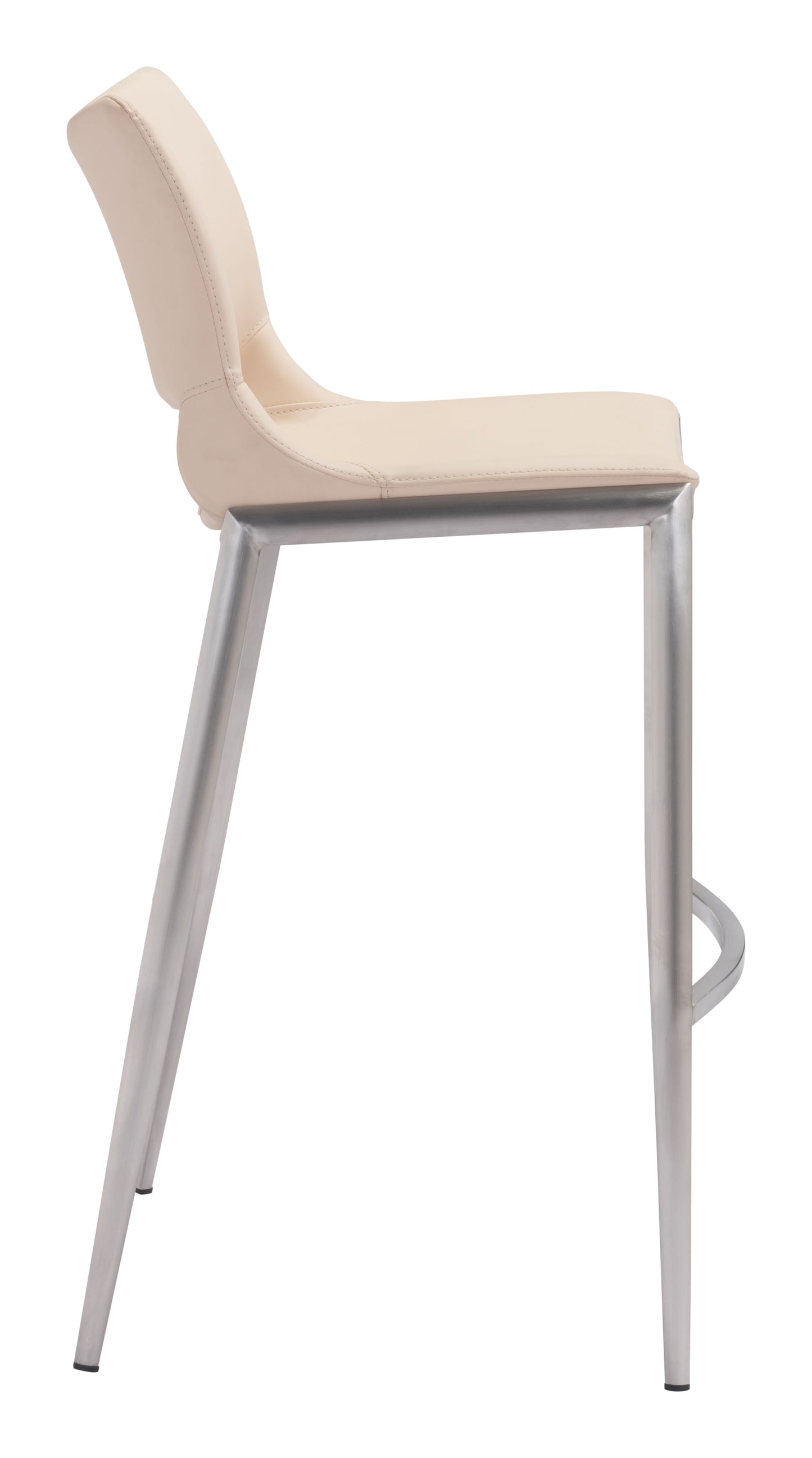 Ace Barstool Light Pink & Silver (Set of 2)