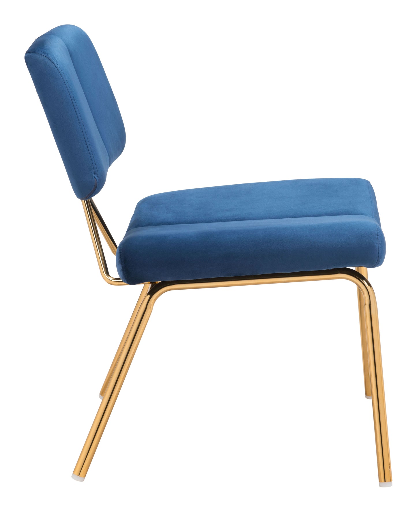 Nicole Dining Chair Blue & Gold (Set of 2)