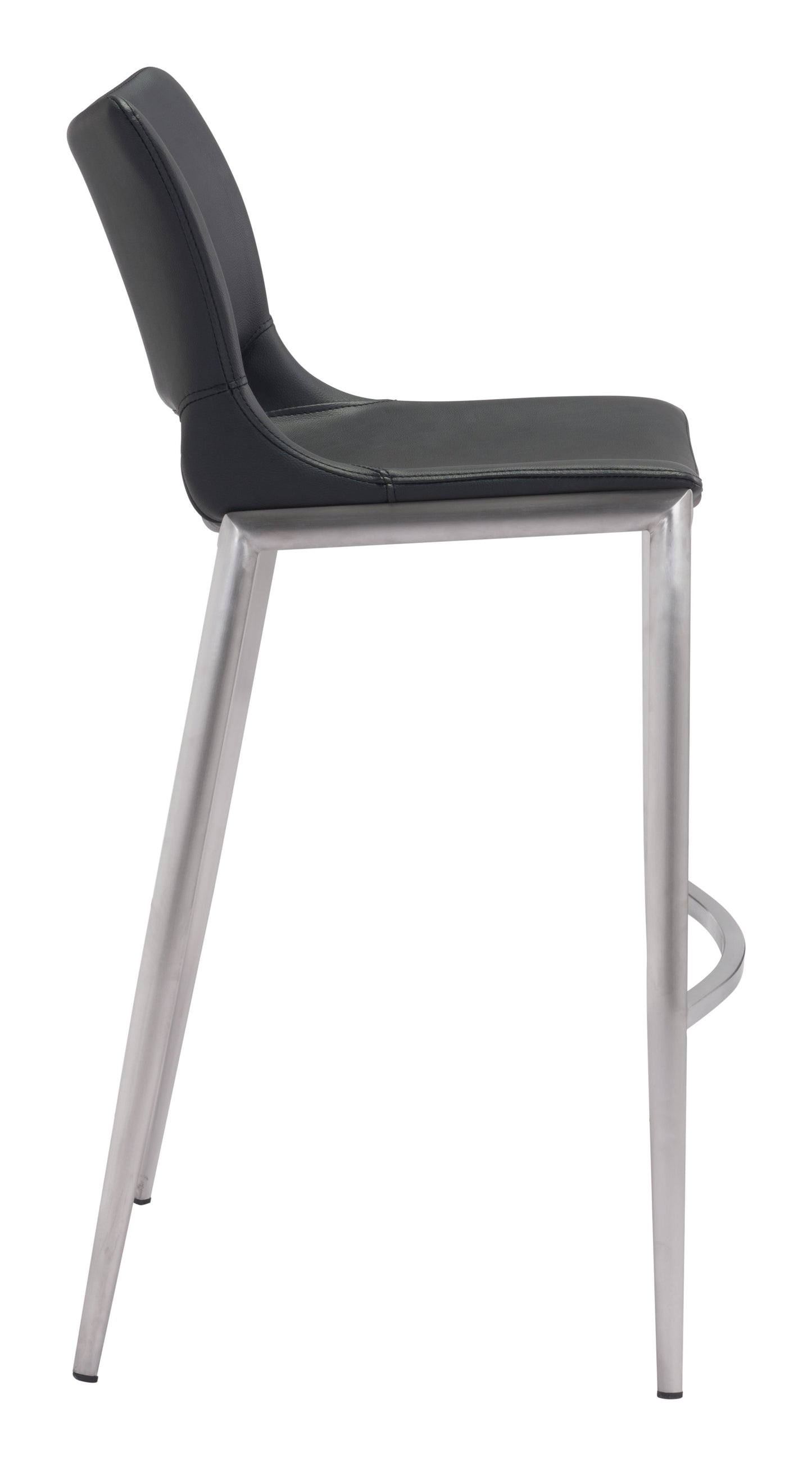 Ace Barstool Black & Silver (Set of 2)