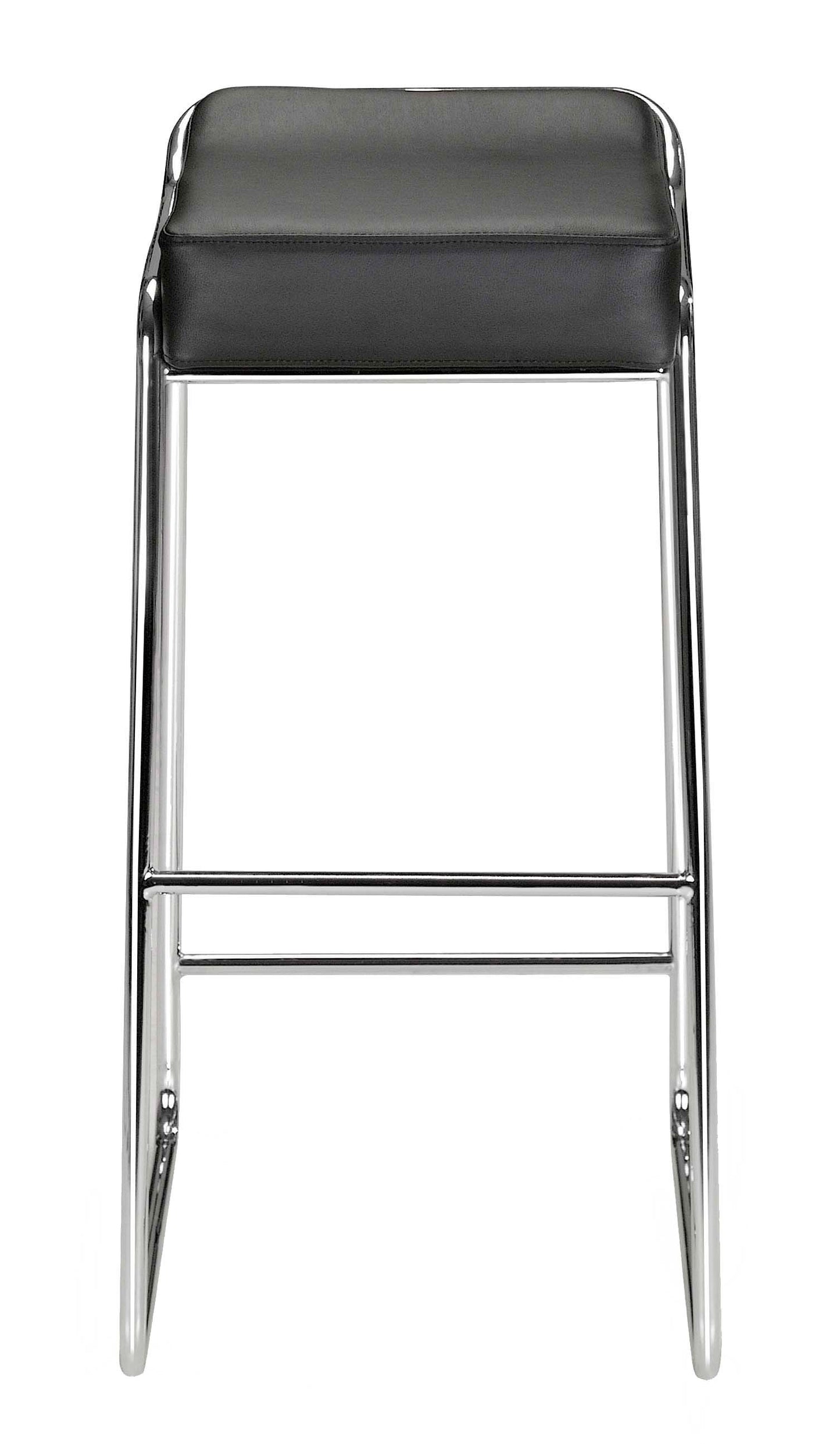 Wedge Barstool Black (Set of 2)