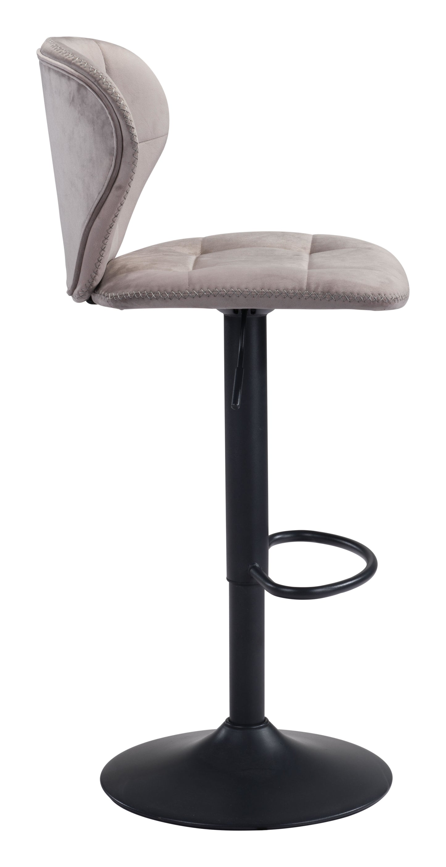 Salem Barstool Gray (Set of 1)