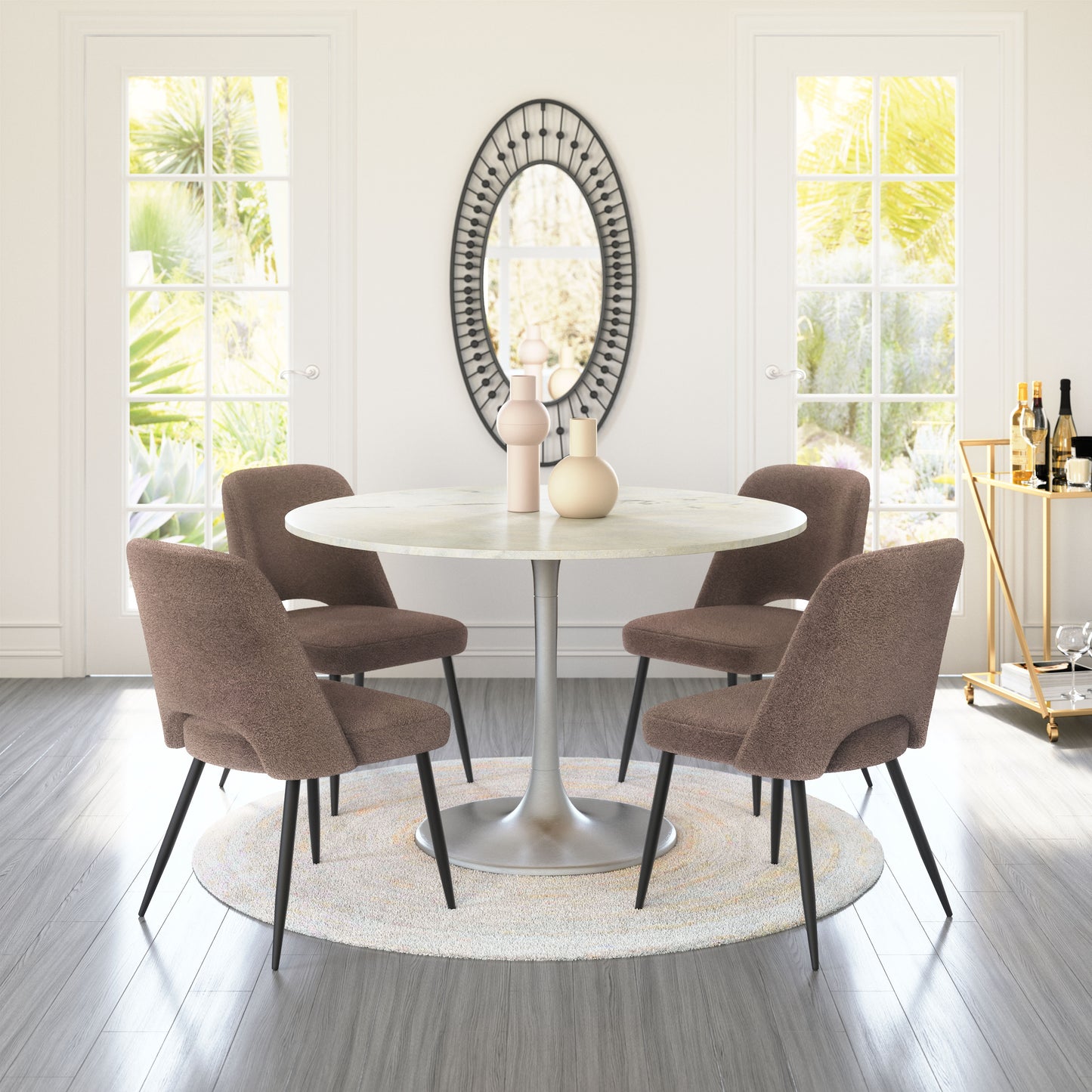 Teddy Dining Chair Brown (Set of 2)