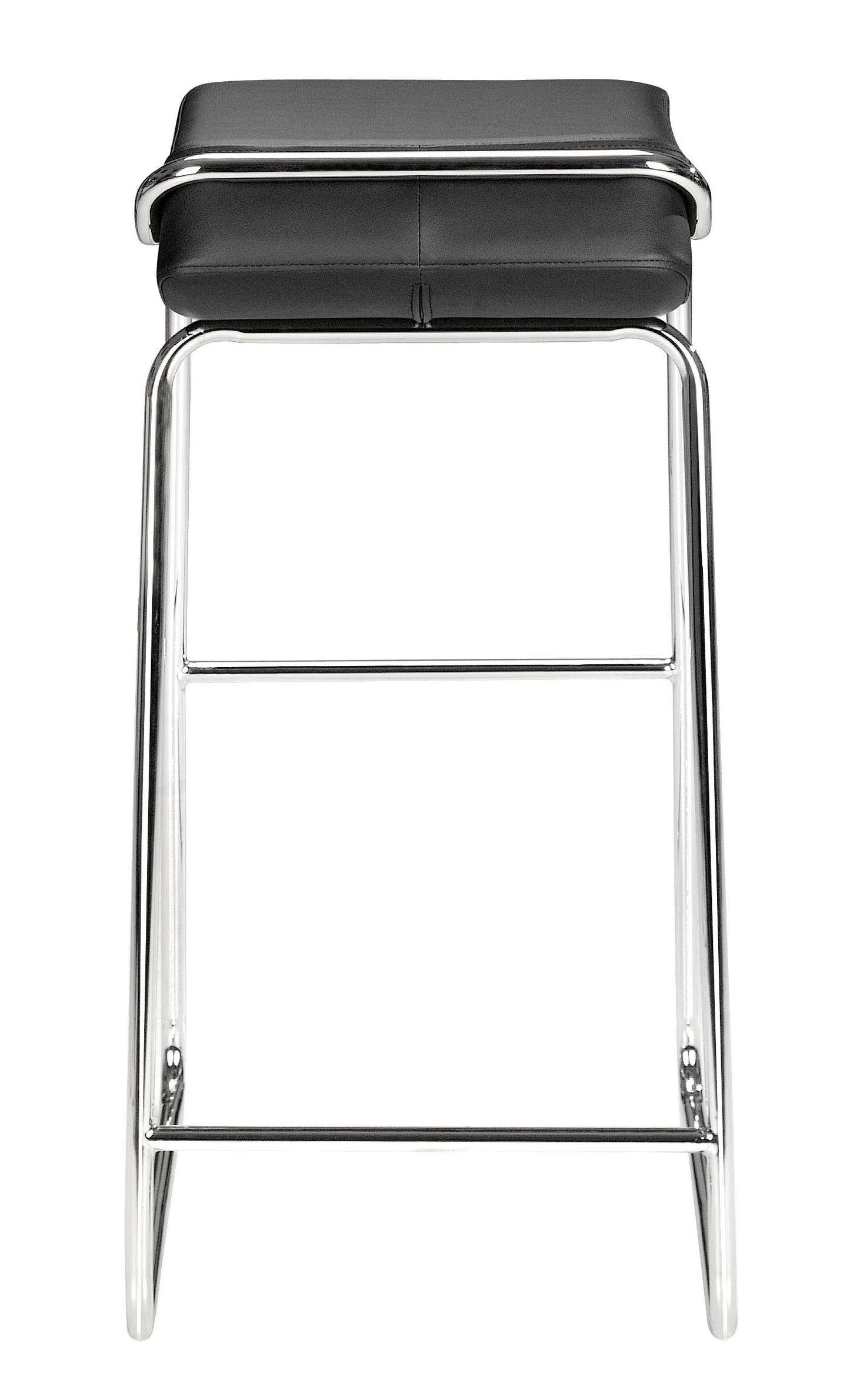 Wedge Barstool Black (Set of 2)