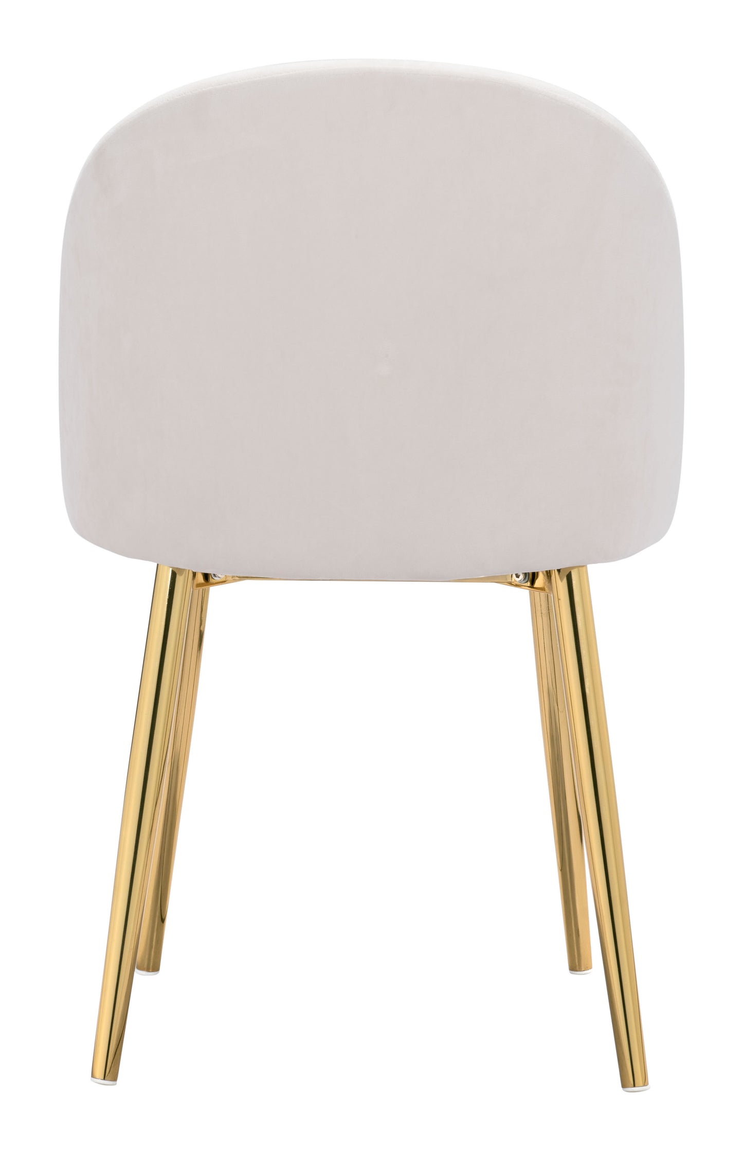 Cozy Dining Chair Cream & Gold (Set of 2)