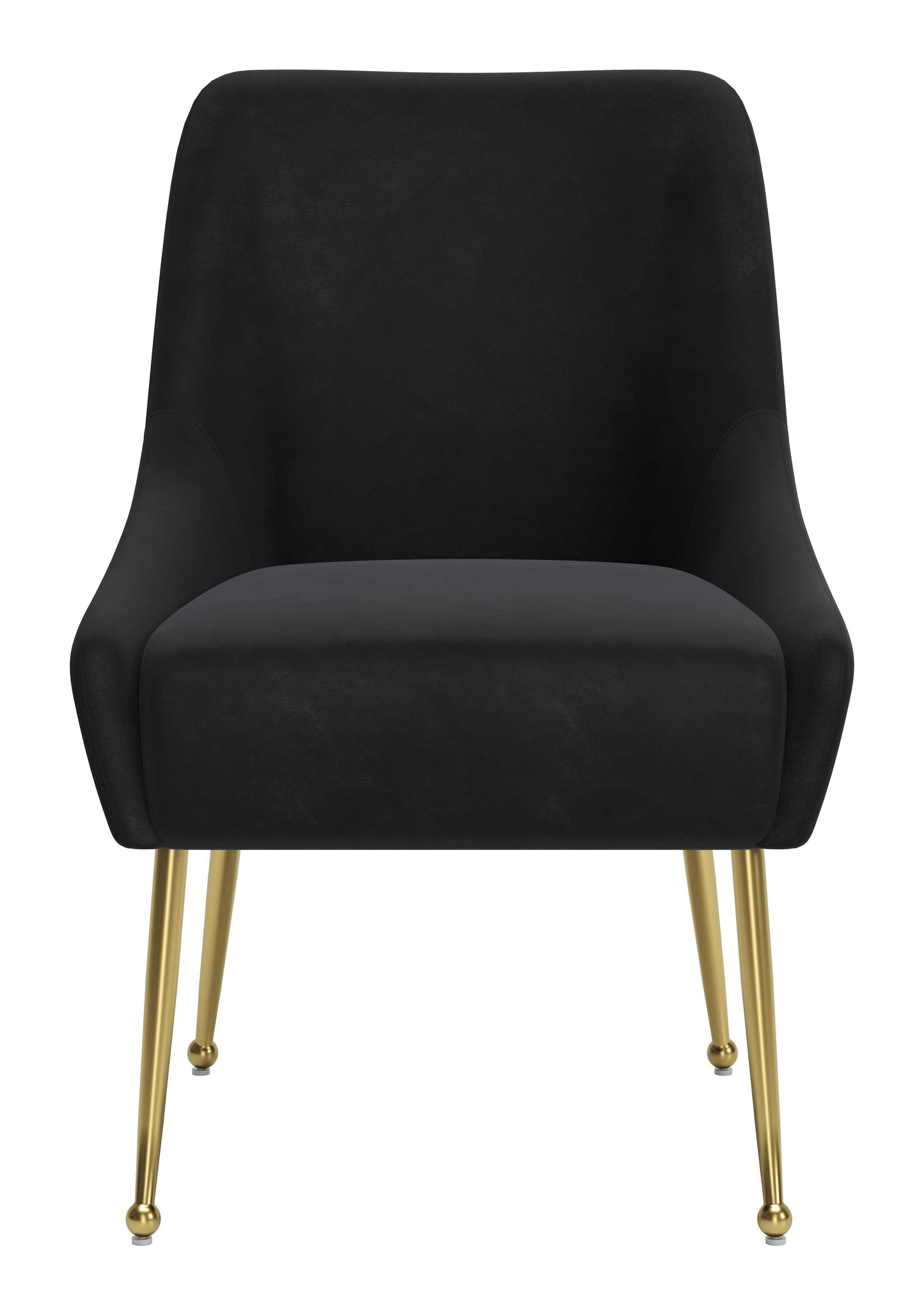 Maxine Dining Chair Black & Gold (Set of 1)