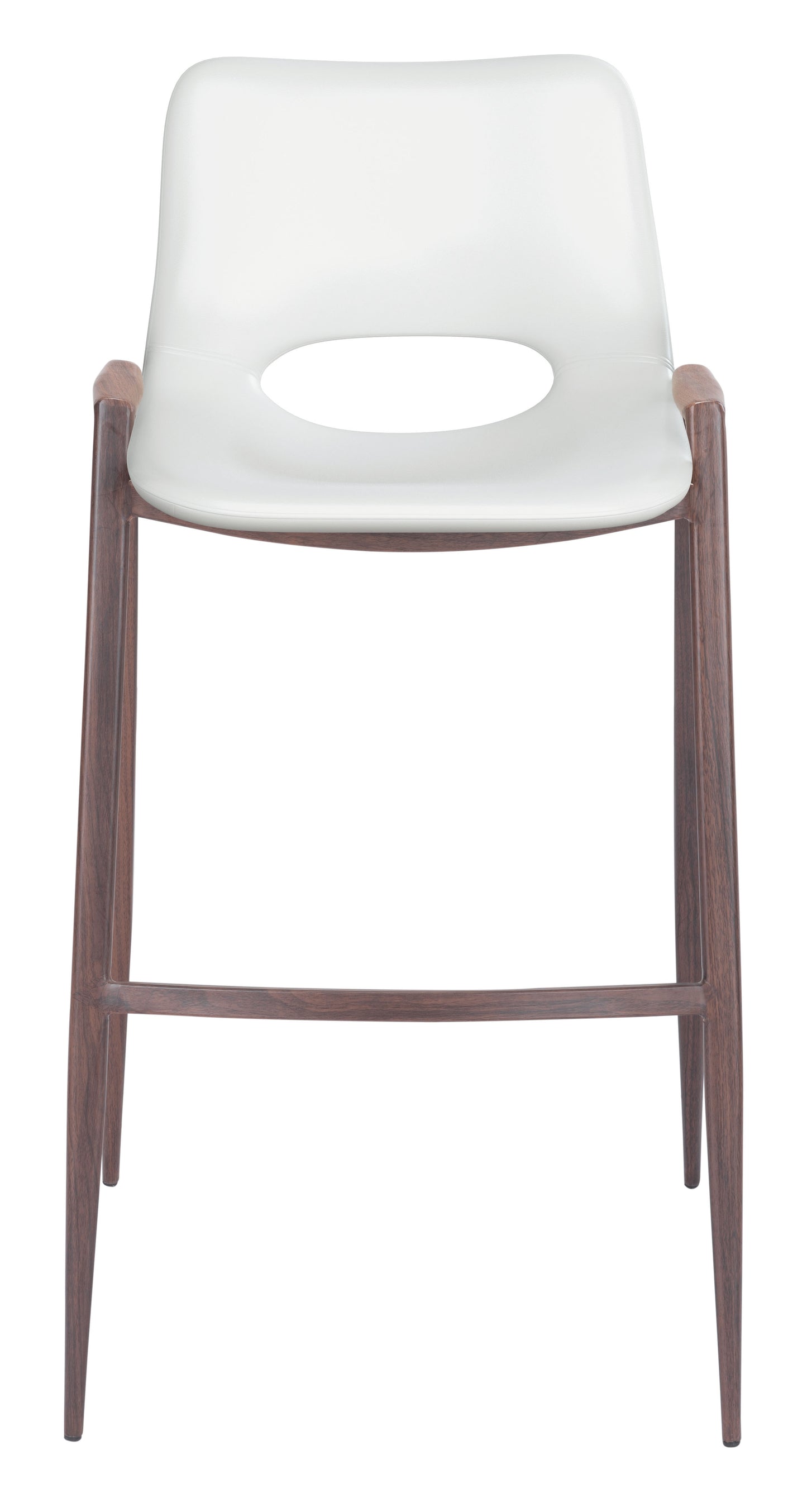 Desi Barstool White & Walnut (Set of 2)