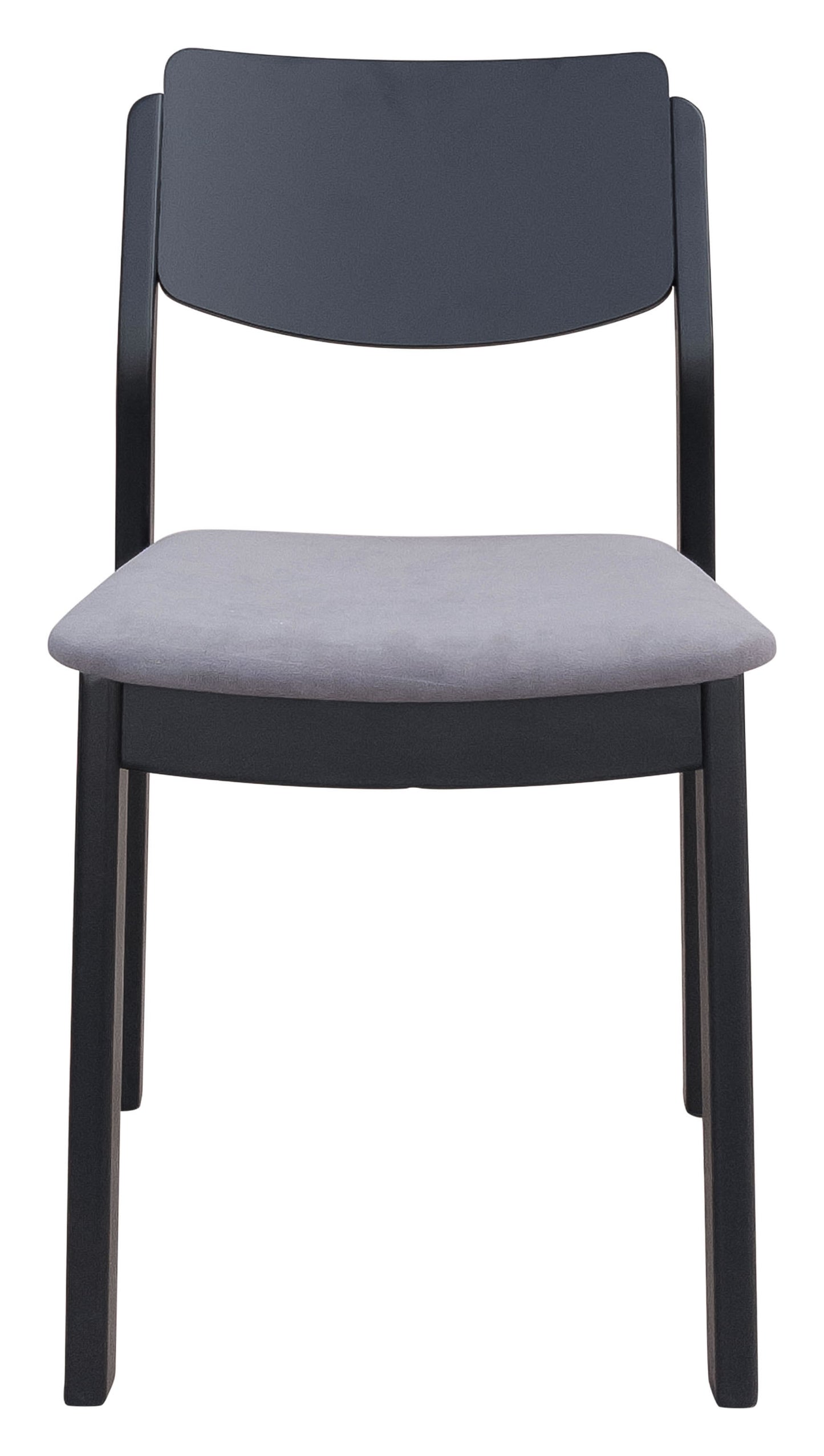Desdamona Dining Chair Light Gray & Black (Set of 2)