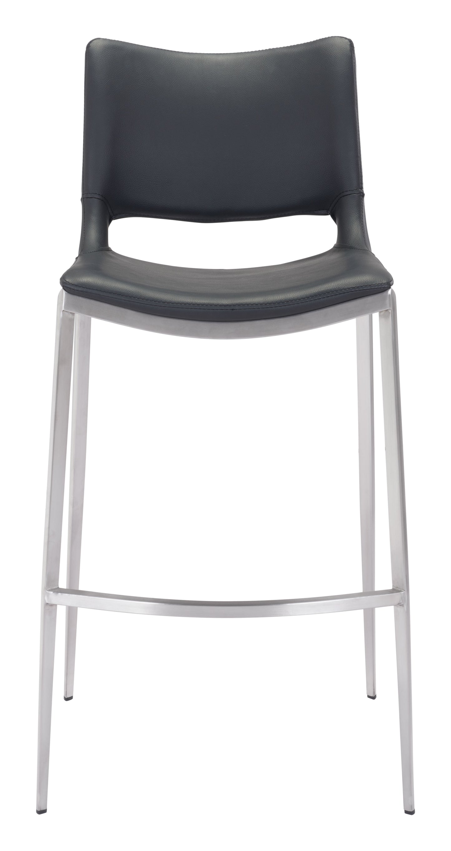 Ace Barstool Black & Silver (Set of 2)
