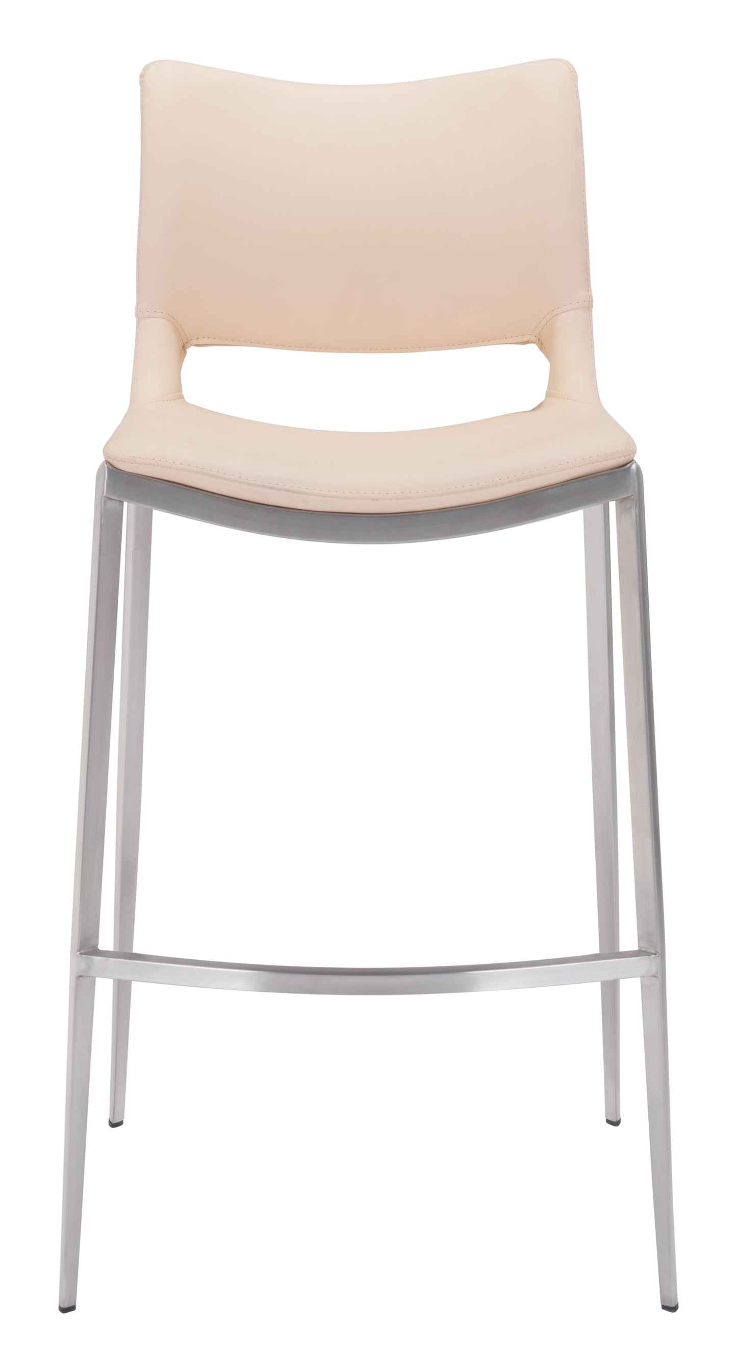 Ace Barstool Light Pink & Silver (Set of 2)