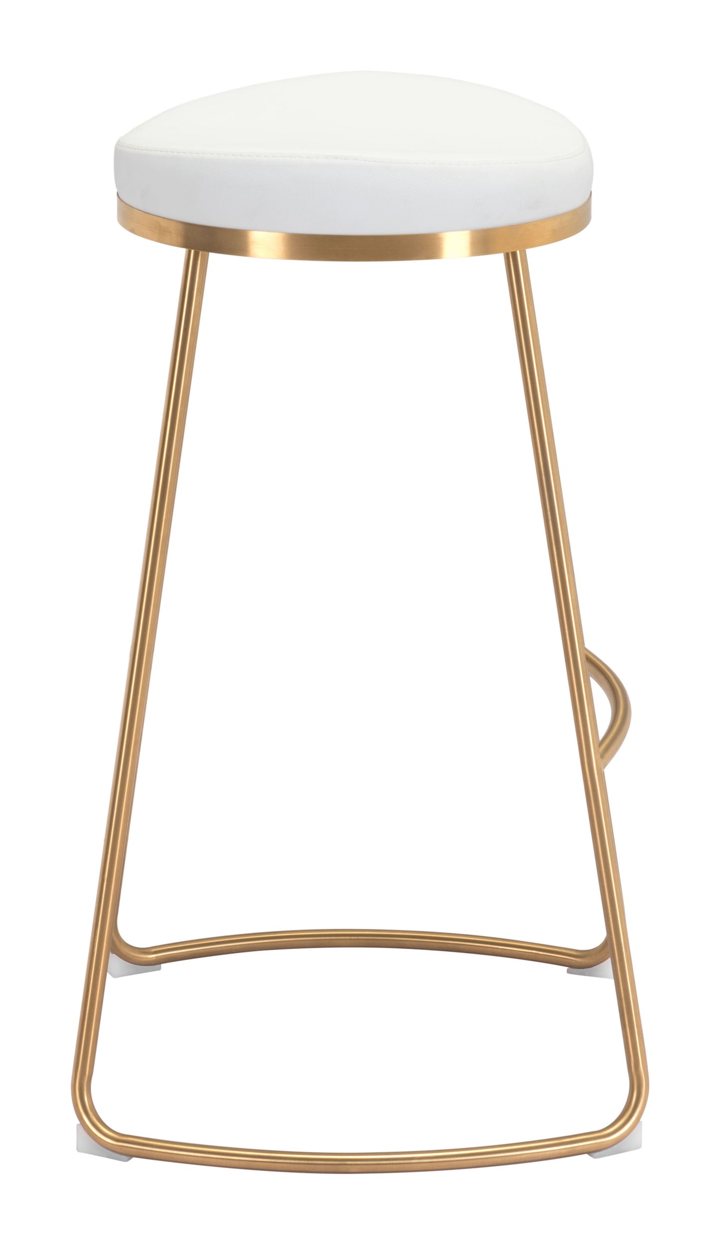 Bree Barstool White & Gold (Set of 2)