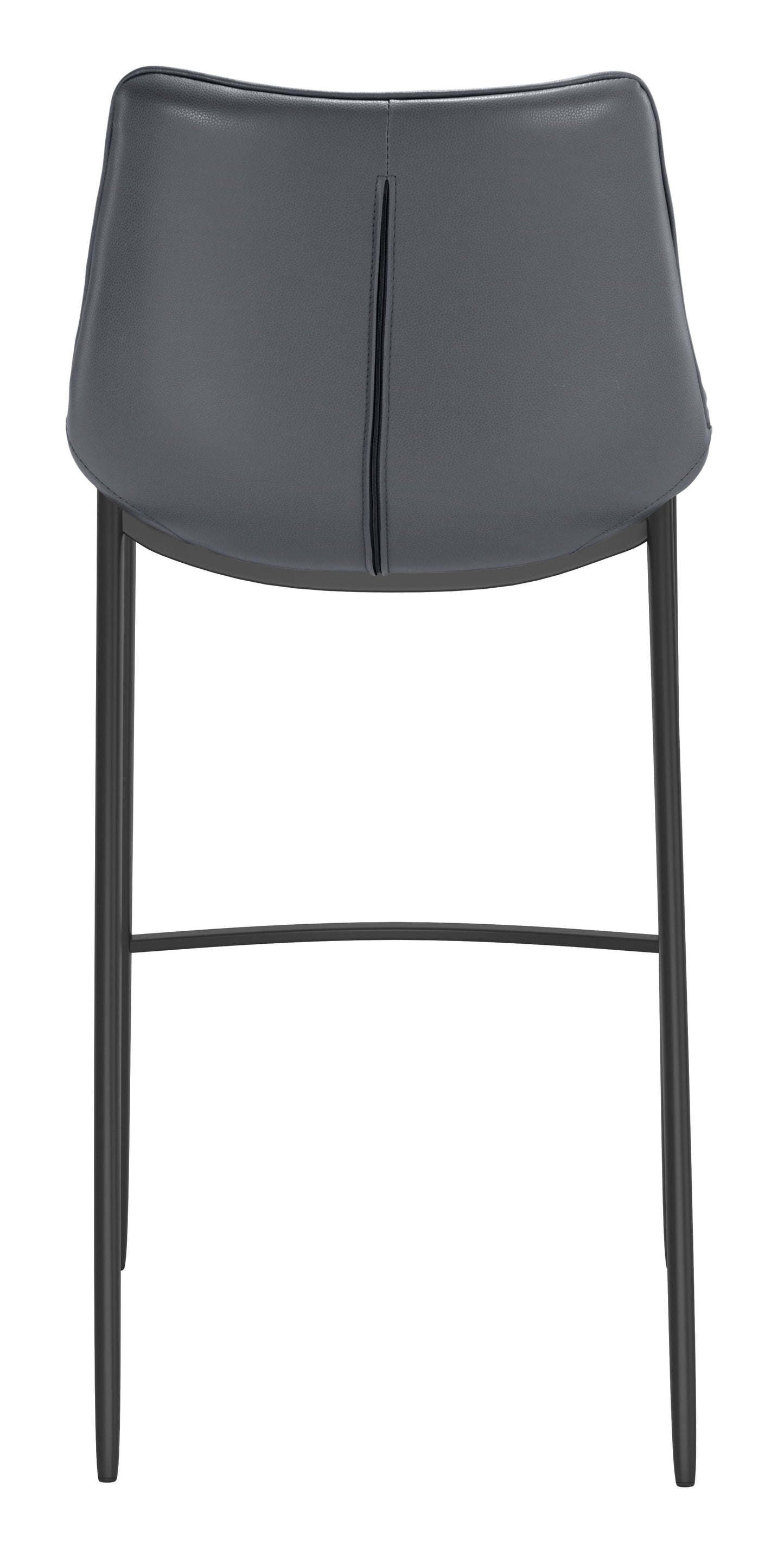 Magnus Barstool Dark Gray & Black (Set of 2)