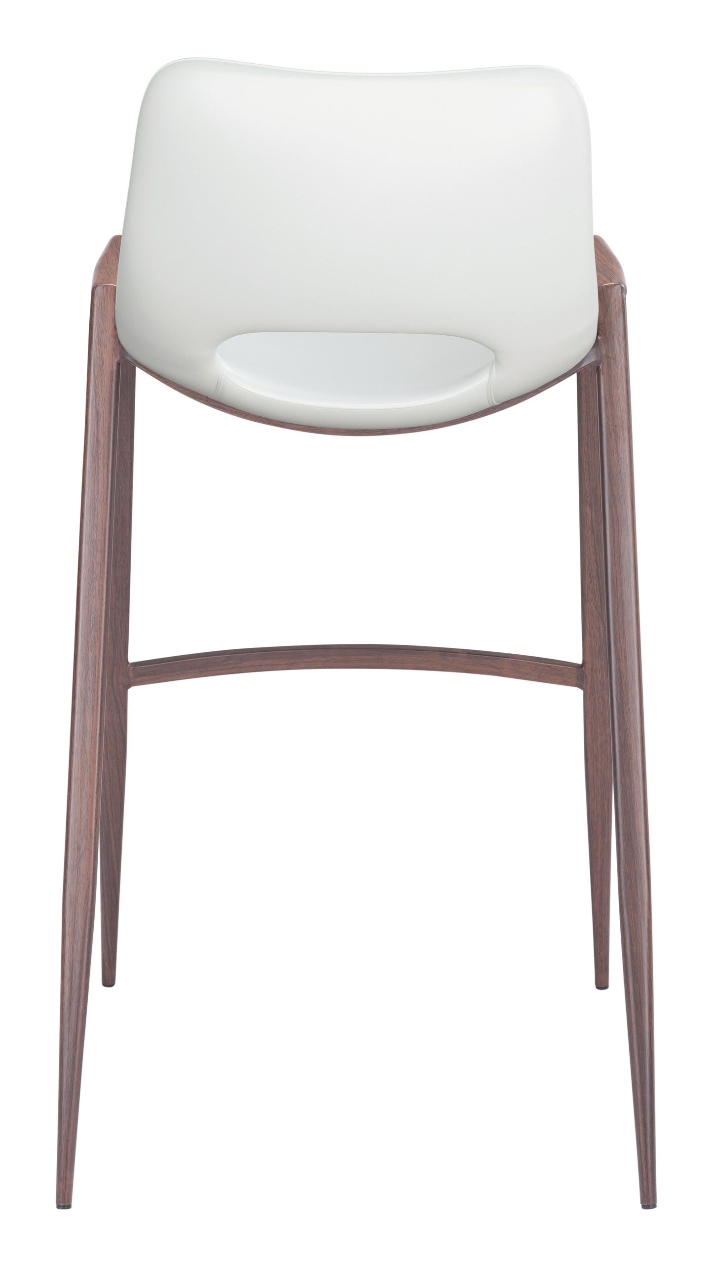Desi Barstool White & Walnut (Set of 2)